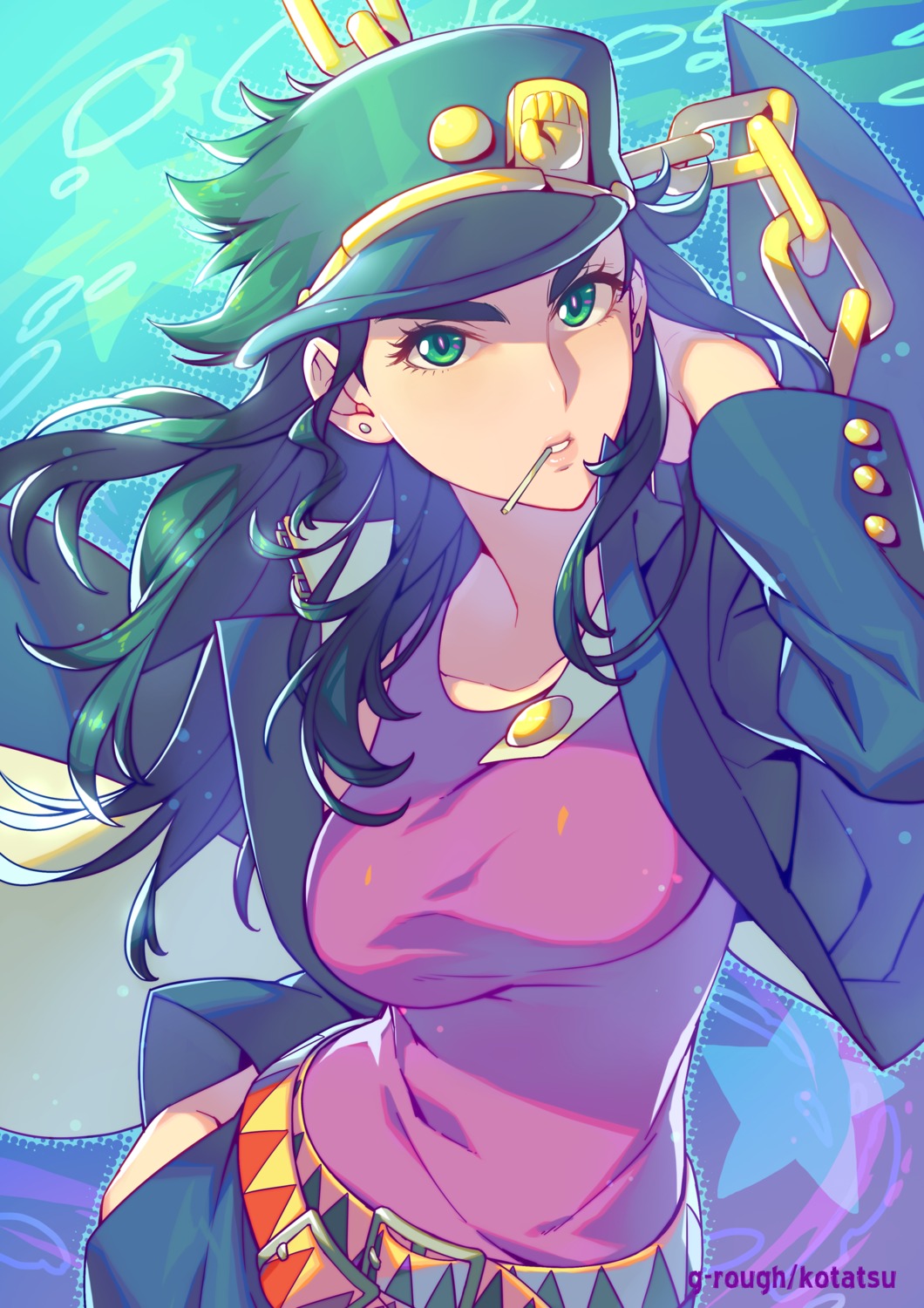 genderswap, jojo_no_kimyou_na_bouken, jojo_no_kimyou_na_bouken_part_3:_stardust_crusaders, kotatsu_(g-rough), kuujou_joutarou