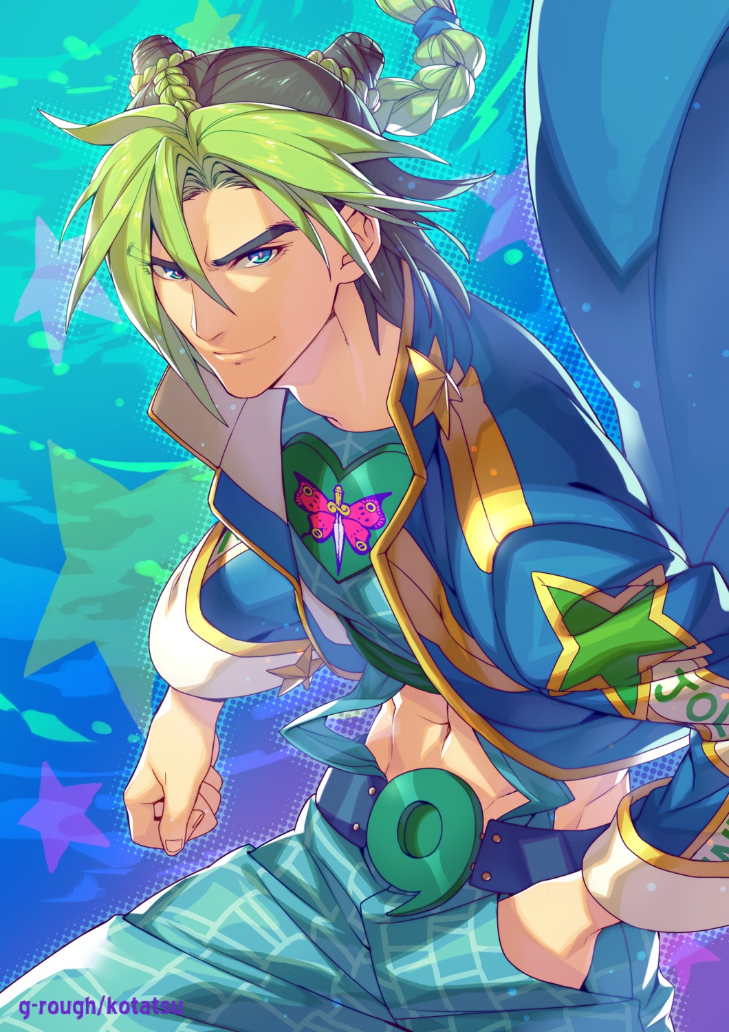 genderswap, jojo_no_kimyou_na_bouken, jojo_no_kimyou_na_bouken_part_6:_stone_ocean, kotatsu_(g-rough), kuujou_jolyne, male