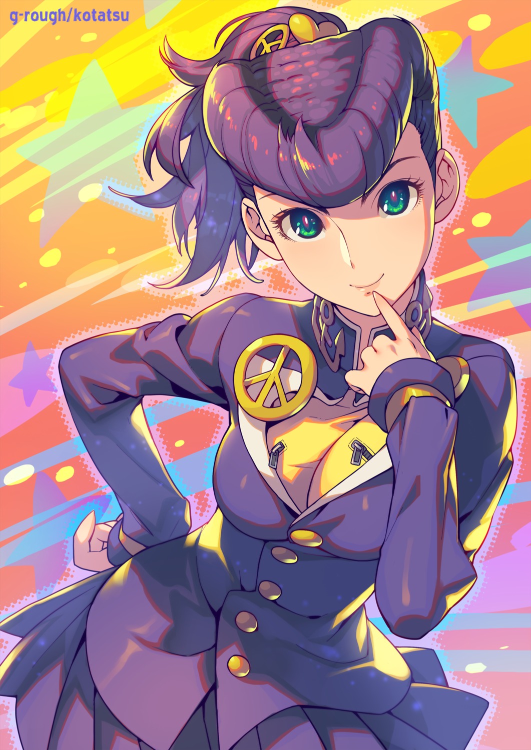 genderswap, higashikata_jousuke, jojo_no_kimyou_na_bouken, jojo_no_kimyou_na_bouken_part_4:_diamond_wa_kudakenai, kotatsu_(g-rough), seifuku