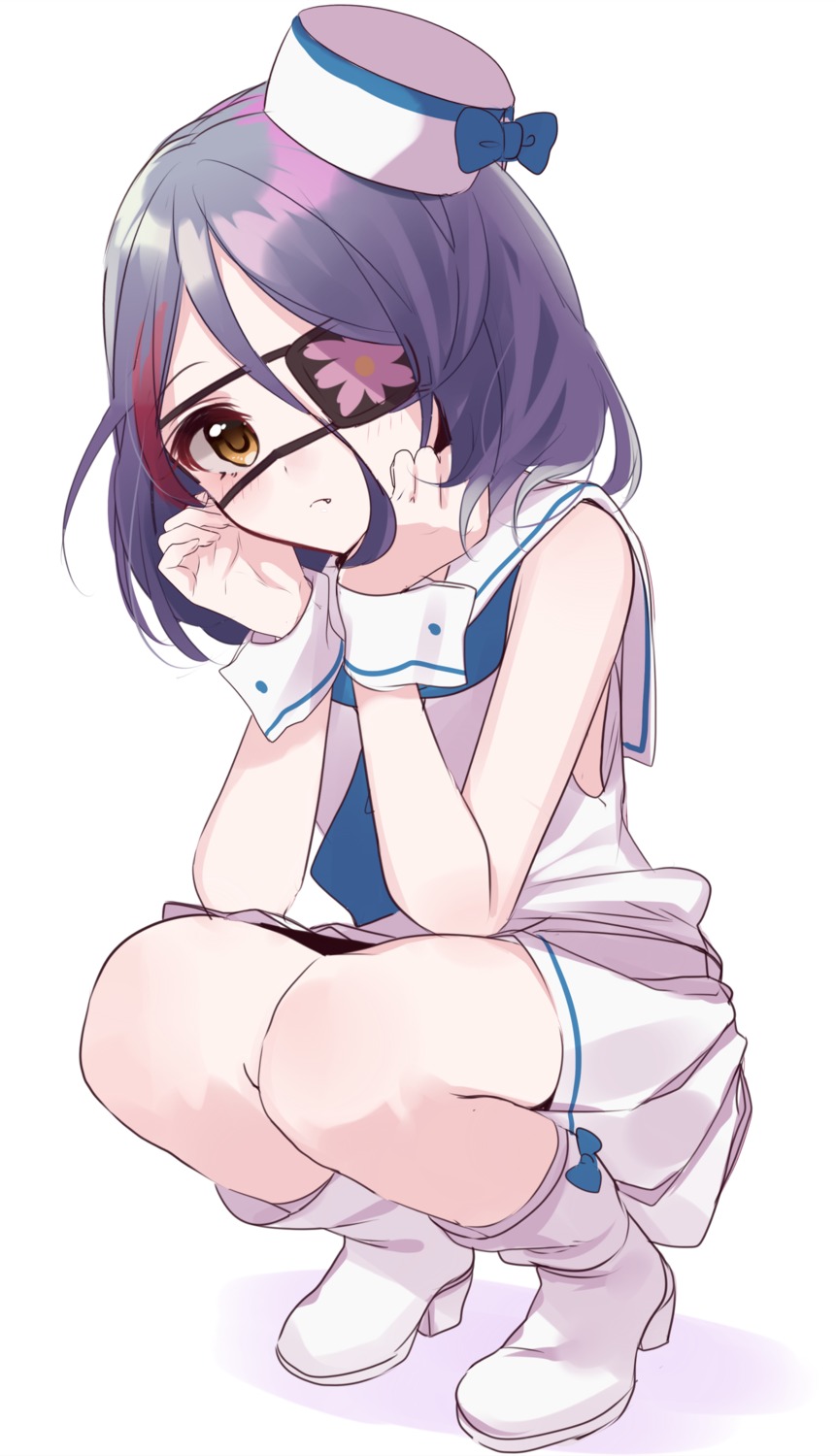 eyepatch, hayasaka_mirei, heels, misumi, seifuku, the_idolm@ster, the_idolm@ster_cinderella_girls