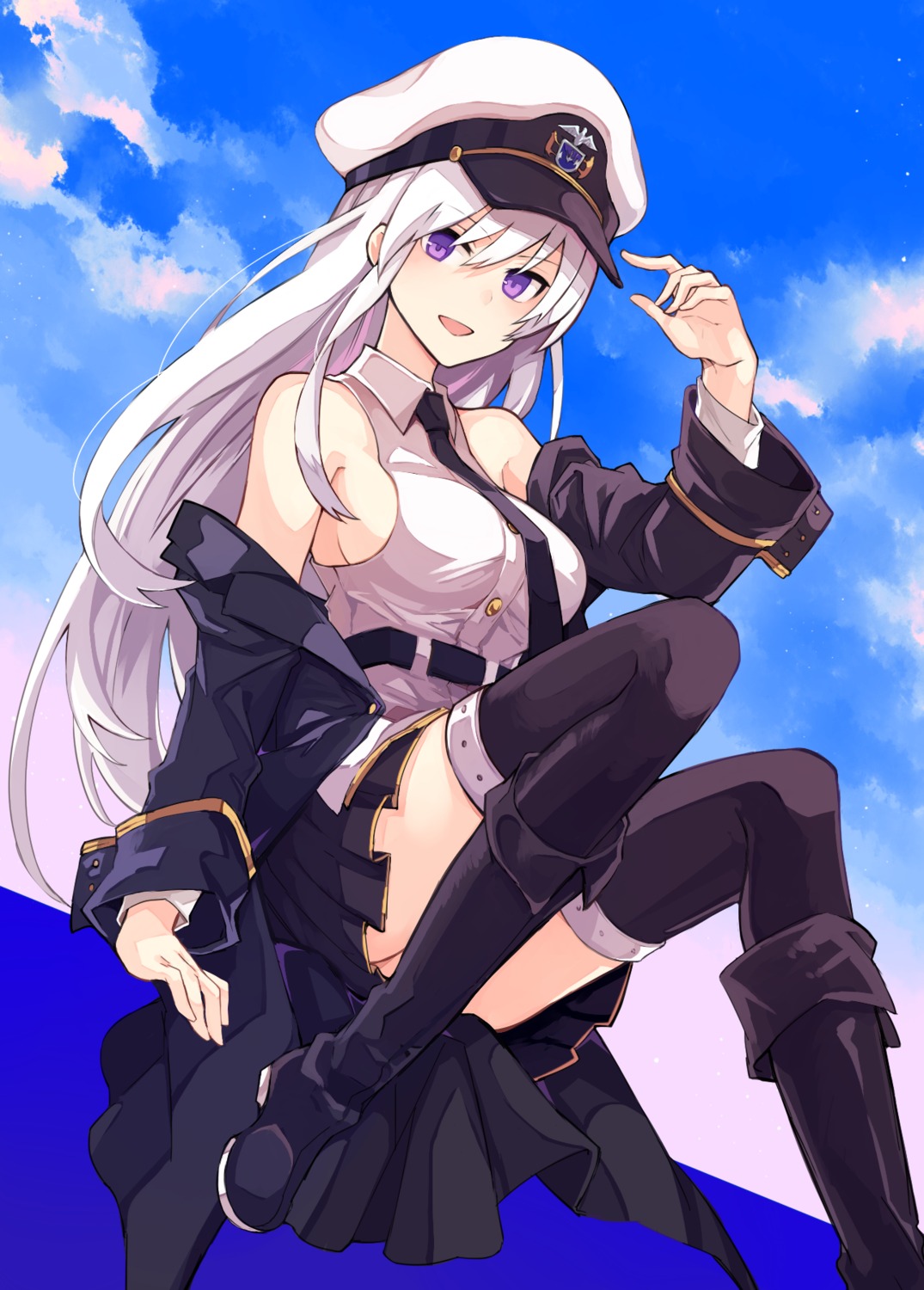 azur_lane, enterprise_(azur_lane), thighhighs, tori_(10ri), uniform