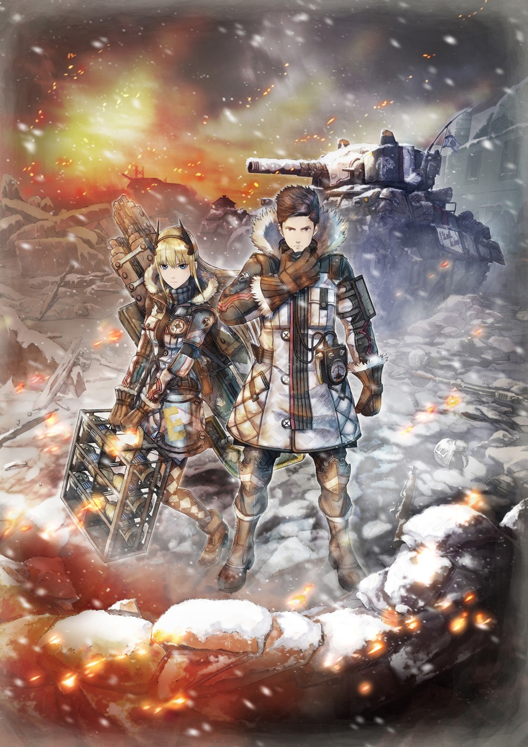 armor, gun, heels, mecha, pantyhose, senjou_no_valkyria, senjou_no_valkyria_4, tagme