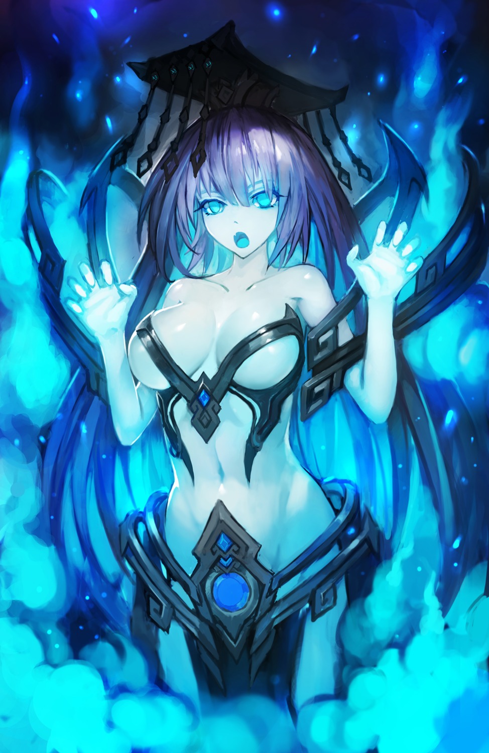 bikini_armor, cleavage, zhuore_zhi_hen