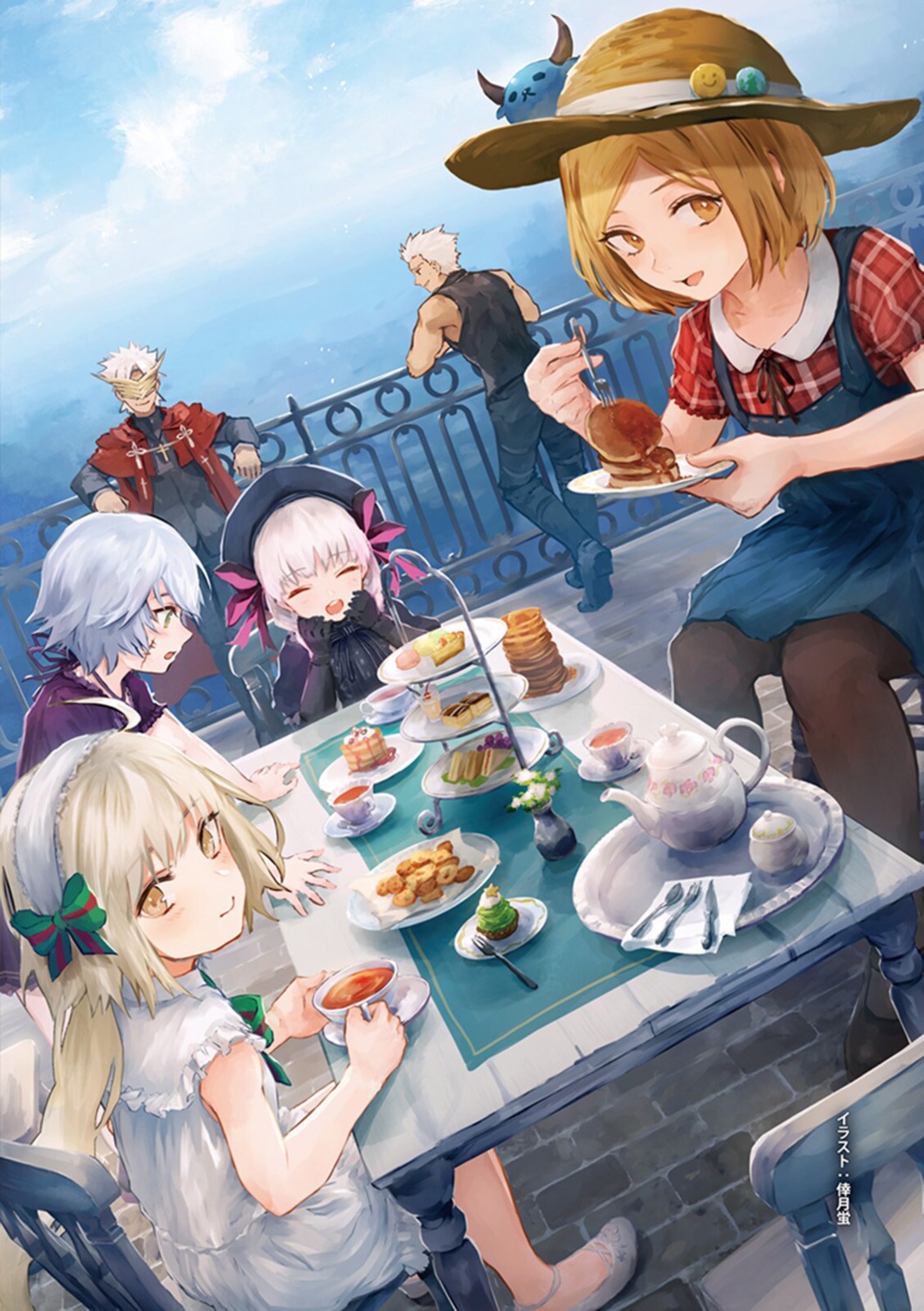 amakusa_shirou_tokisada_(fate), archer, dress, fate/grand_order, jack_the_ripper, jeanne_d'arc_alter_santa_lily, kouzuki_hotaru, nursery_rhyme_(fate/extra)
