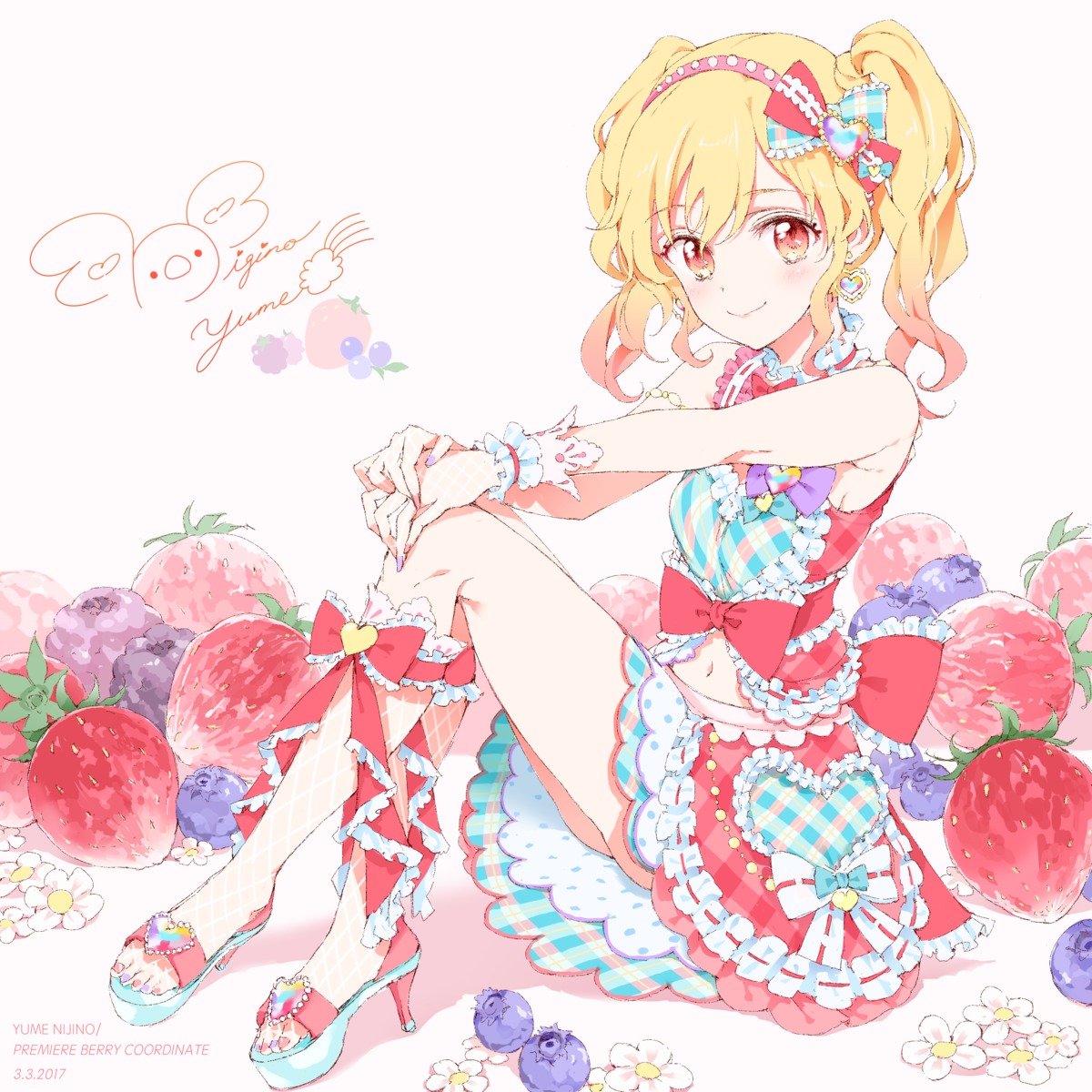 aikatsu!, aikatsu_stars!, autographed, fishnets, heels, nagahara, nijino_yume