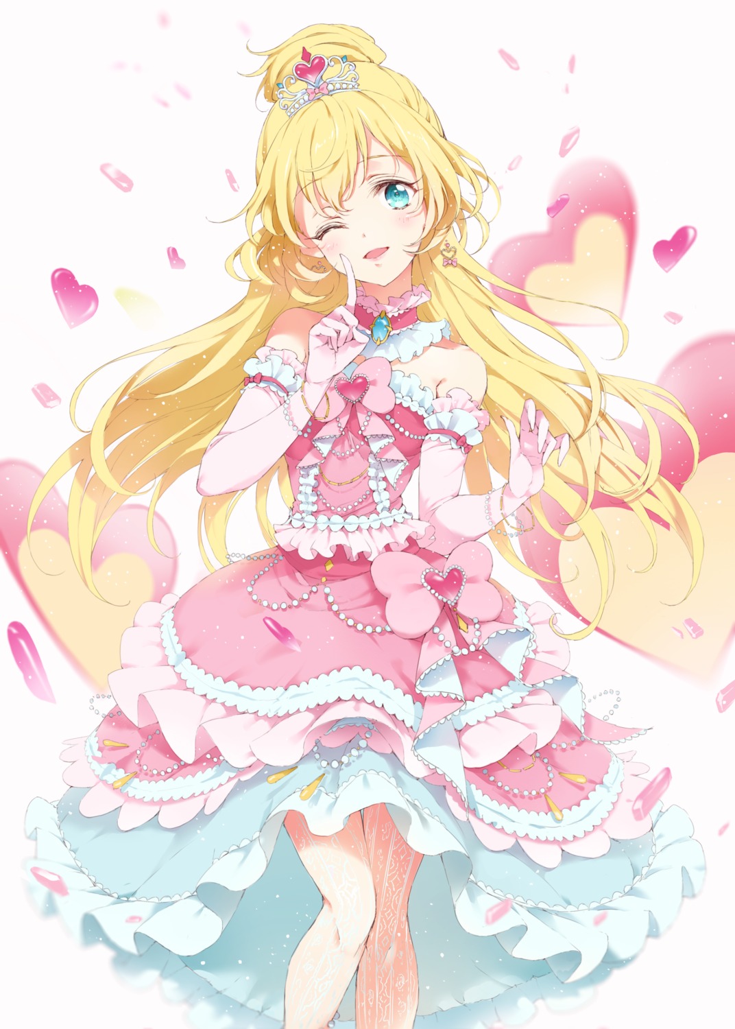 aikatsu!, aikatsu_stars!, dress, nagahara, pantyhose, shiratori_hime