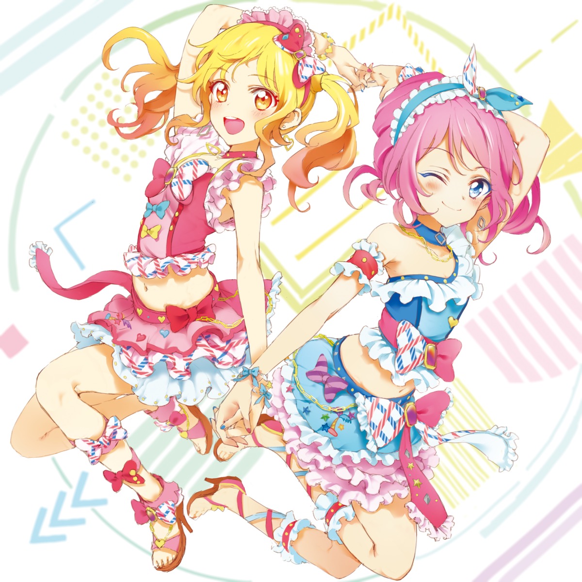 aikatsu!, aikatsu_stars!, heels, nagahara, nijino_yume, sakuraba_rola