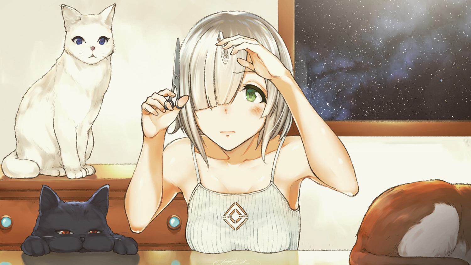neko, starly_girls, tagme, wallpaper