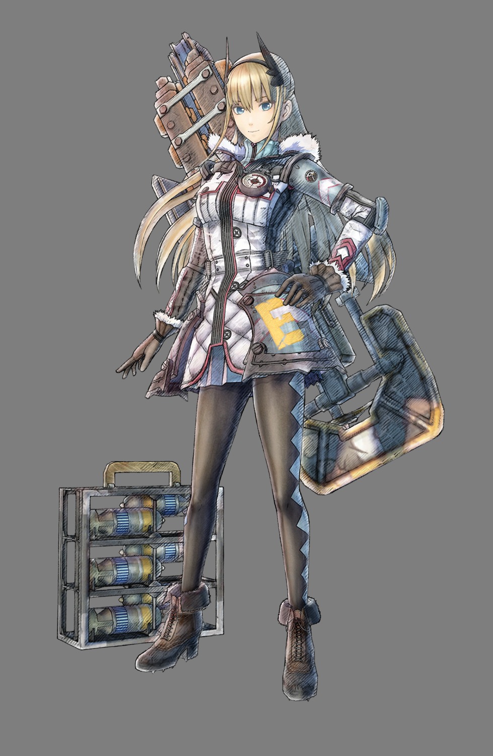 heels, pantyhose, senjou_no_valkyria, tagme, transparent_png, weapon