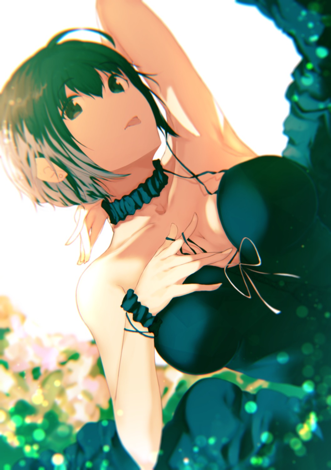 cleavage, dress, fifuth, kohinata_miho, the_idolm@ster, the_idolm@ster_cinderella_girls