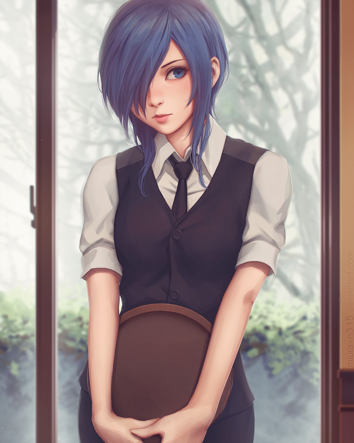 kirishima_touka, miura_naoko, tokyo_ghoul, waitress