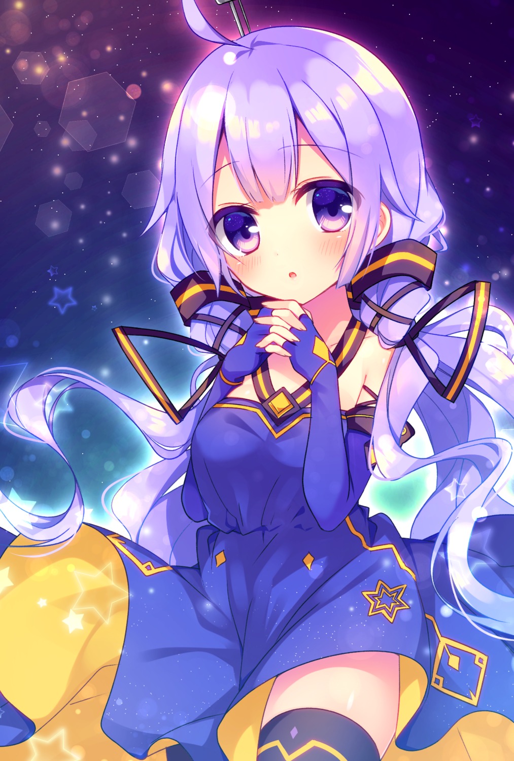 azur_lane, cosplay, dress, stardust_(vocaloid), thighhighs, unicorn_(azur_lane), vocaloid, ytuorvi