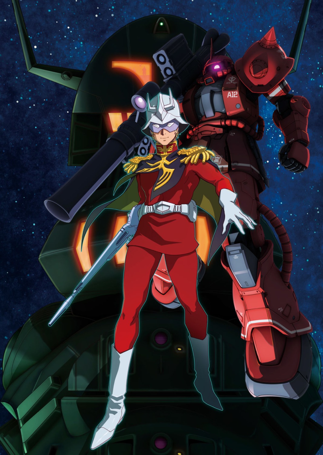 char_aznable, gundam, gundam_the_origin, kotobuki_tsukasa, mecha, weapon