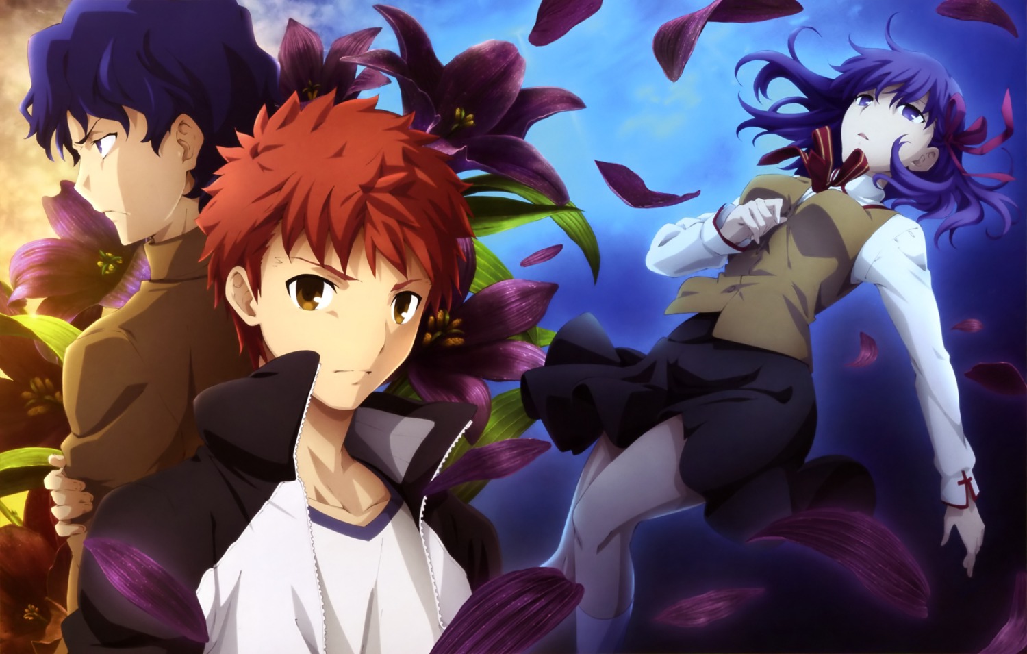 emiya_shirou, fate/stay_night, matou_sakura, matou_shinji, seifuku, shiojima_yuka