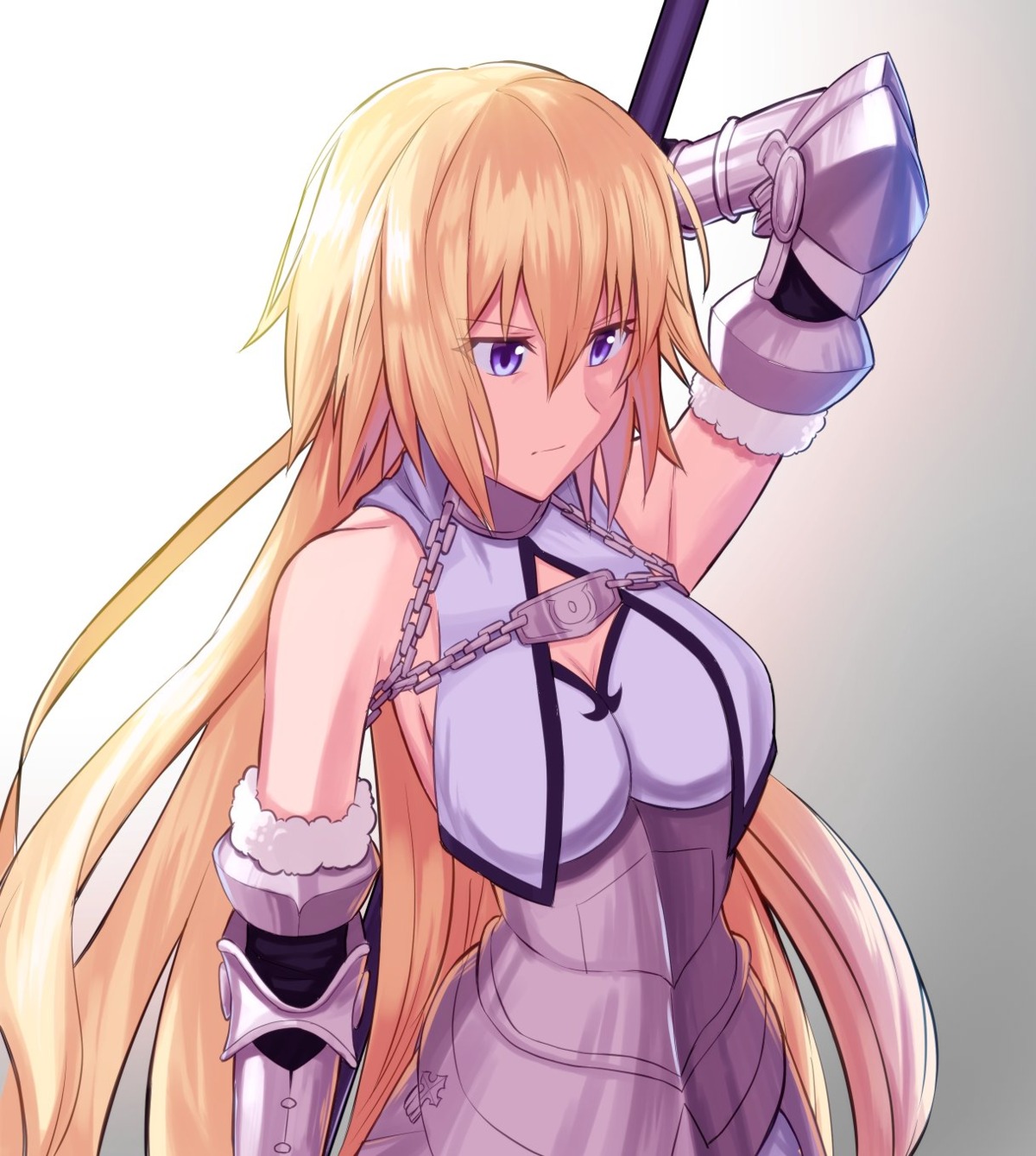 armor, cleavage, fate/apocrypha, fate/grand_order, fate/stay_night, jeanne_d'arc, jeanne_d'arc_(fate), nyorotono