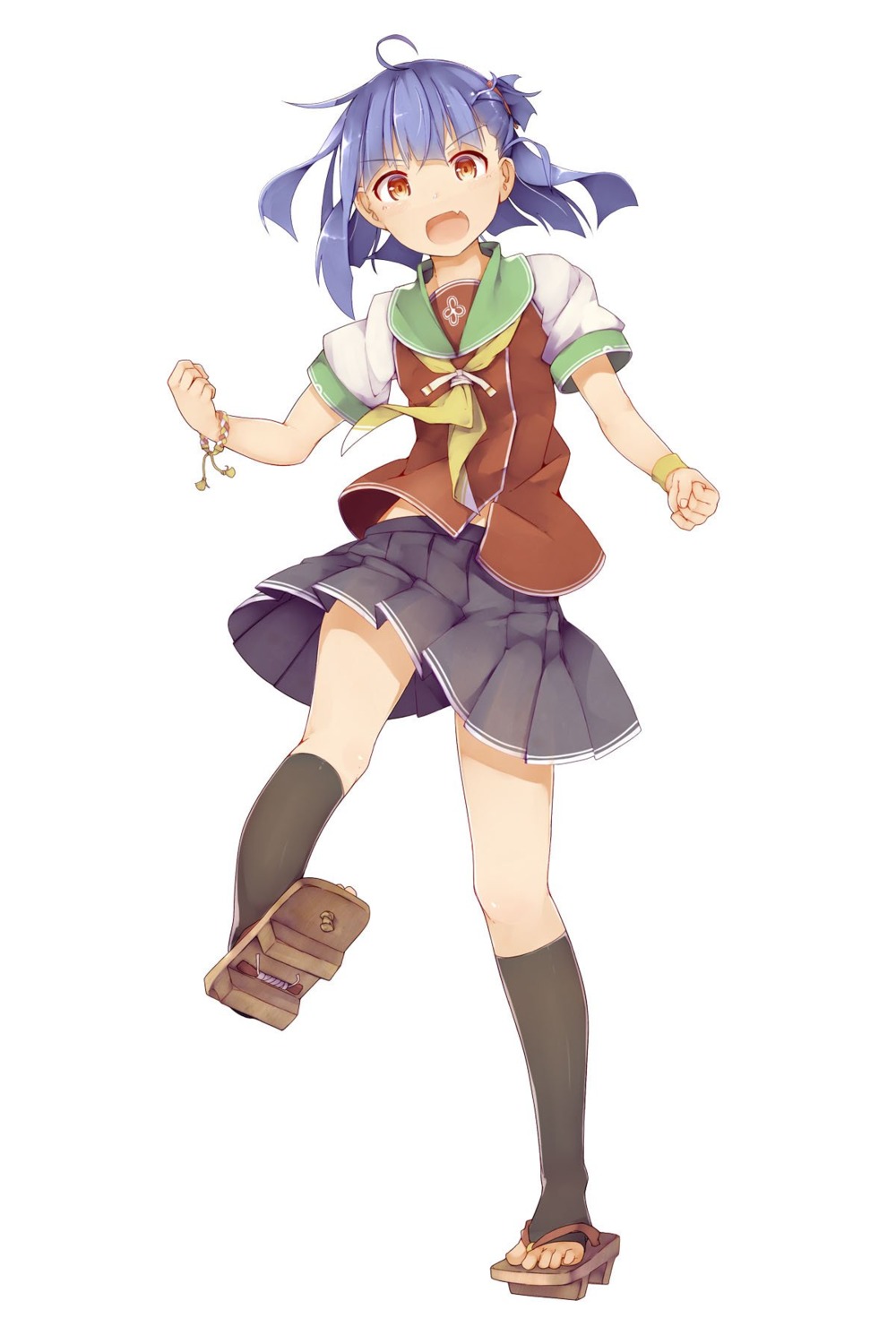 naruko_kazuki, onsen_musume, seifuku, yadokari