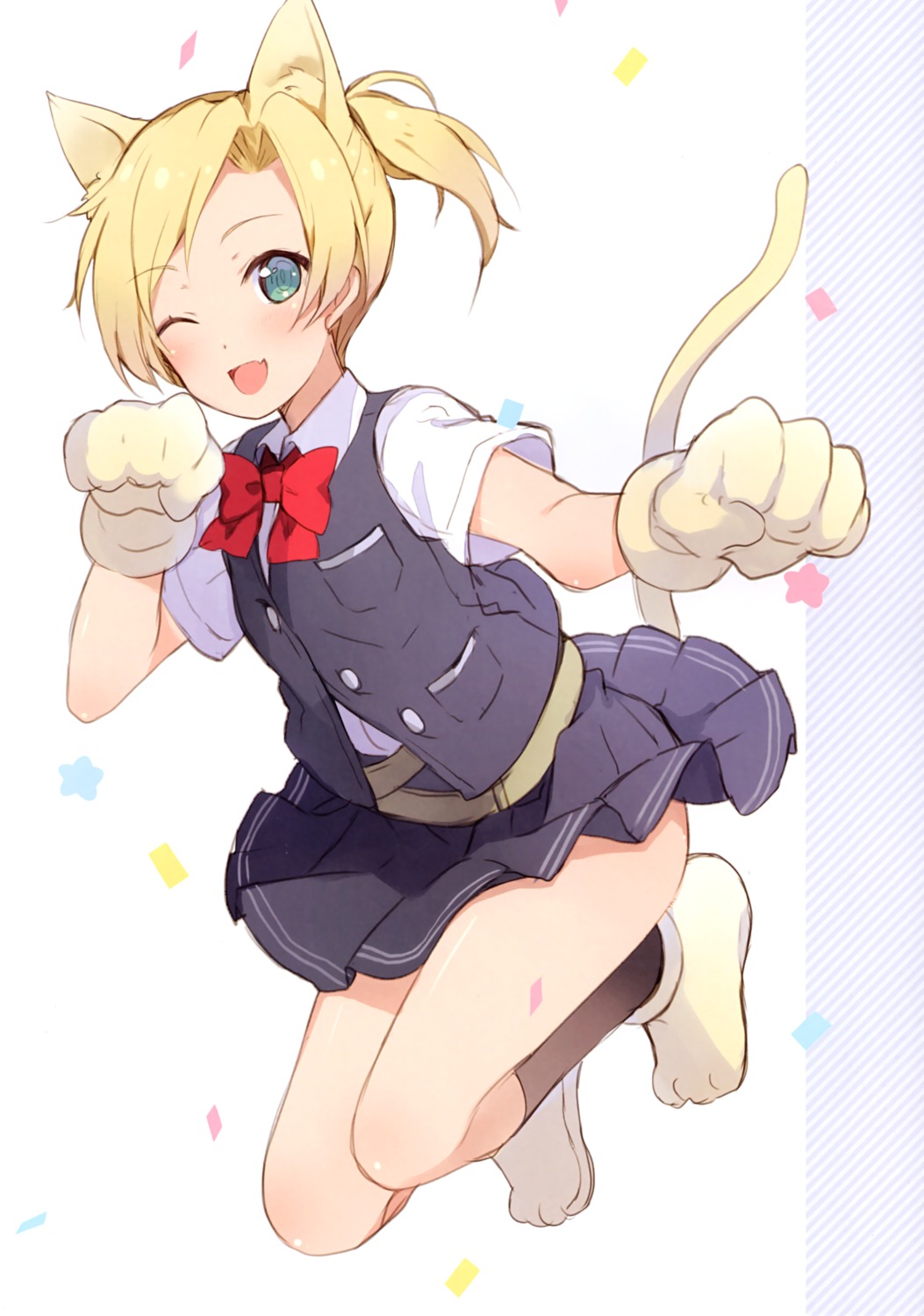 6u, animal_ears, kantai_collection, maikaze_(kancolle), nekomimi, seifuku, tail