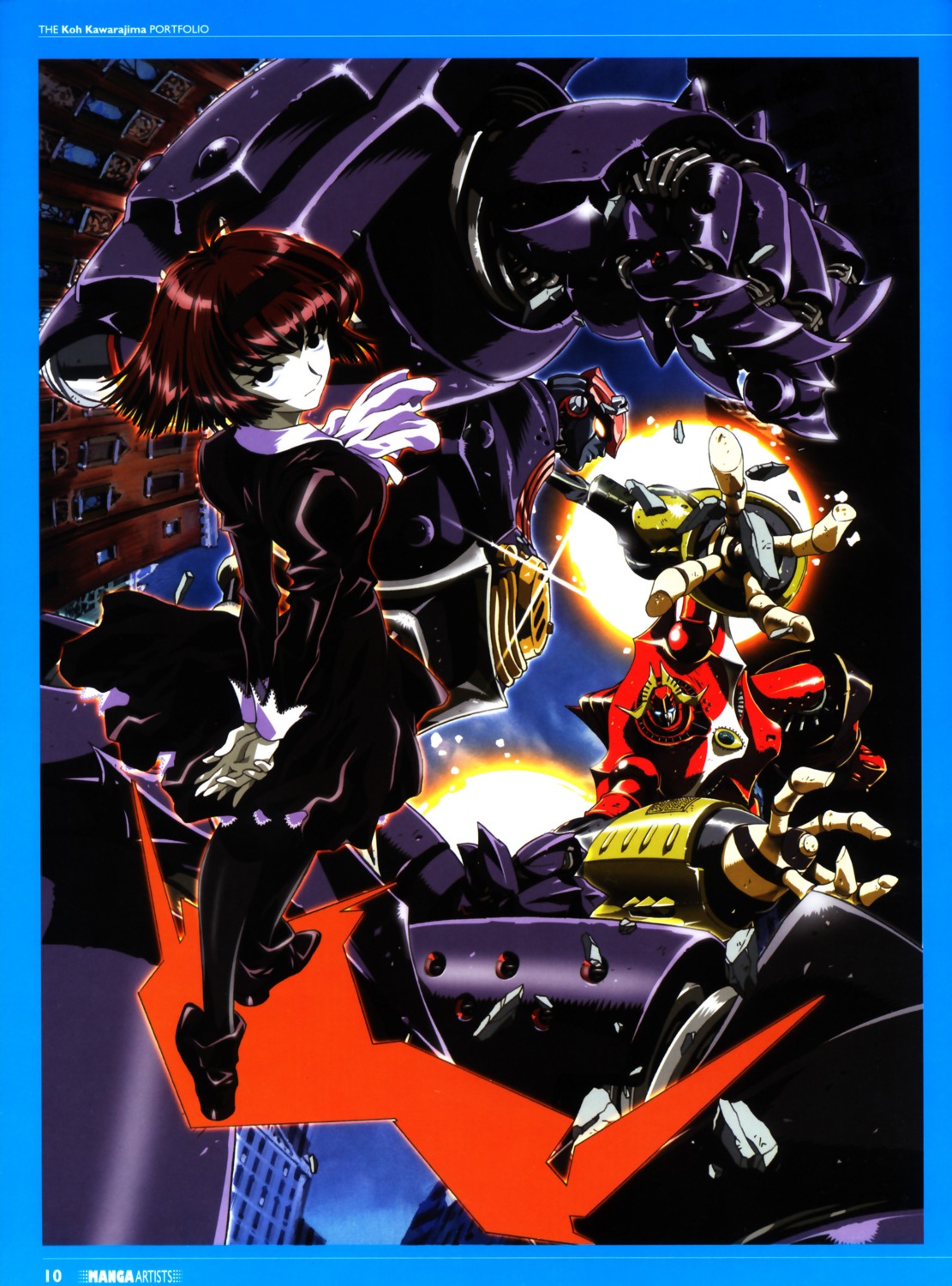 big_duo, big_o, dress, kawarajima_koh, mecha, pantyhose, r_dorothy_wayneright, the_big_o