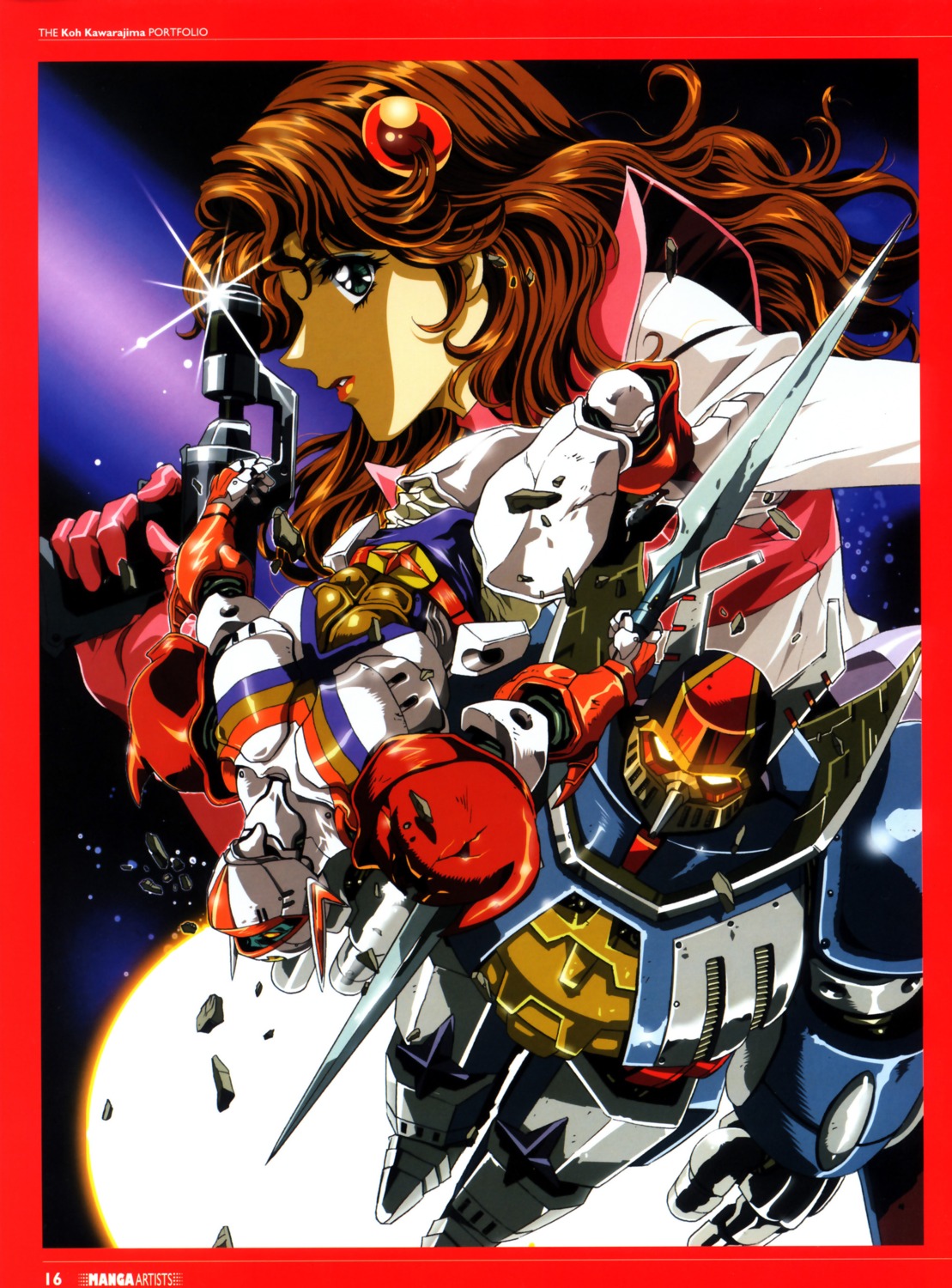 kawarajima_koh, mecha, tekkaman