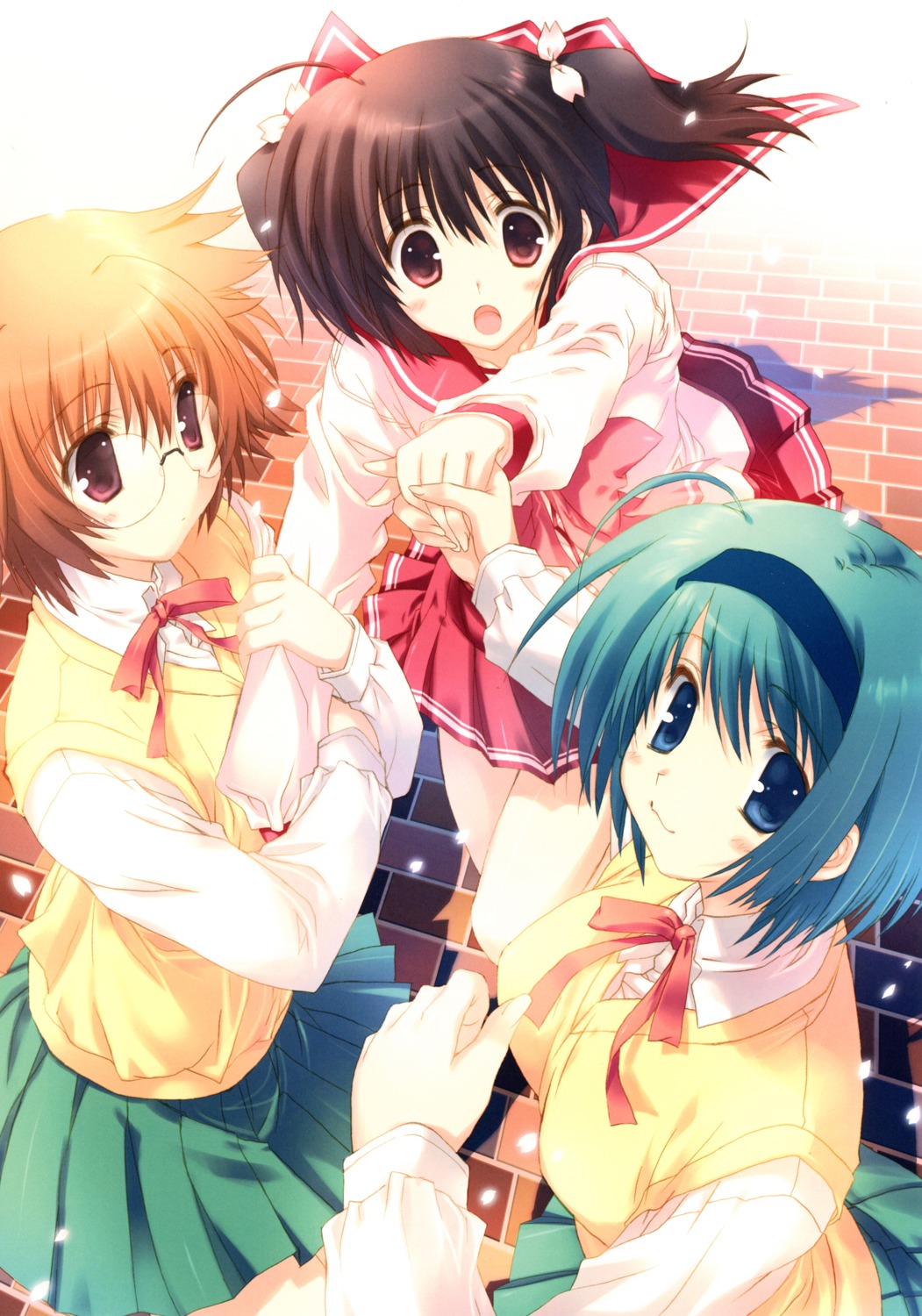 mitsumi_misato, possible_duplicate, scanning_artifacts, seifuku, to_heart_(series), to_heart_2, yamada_michiru, yoshioka_chie