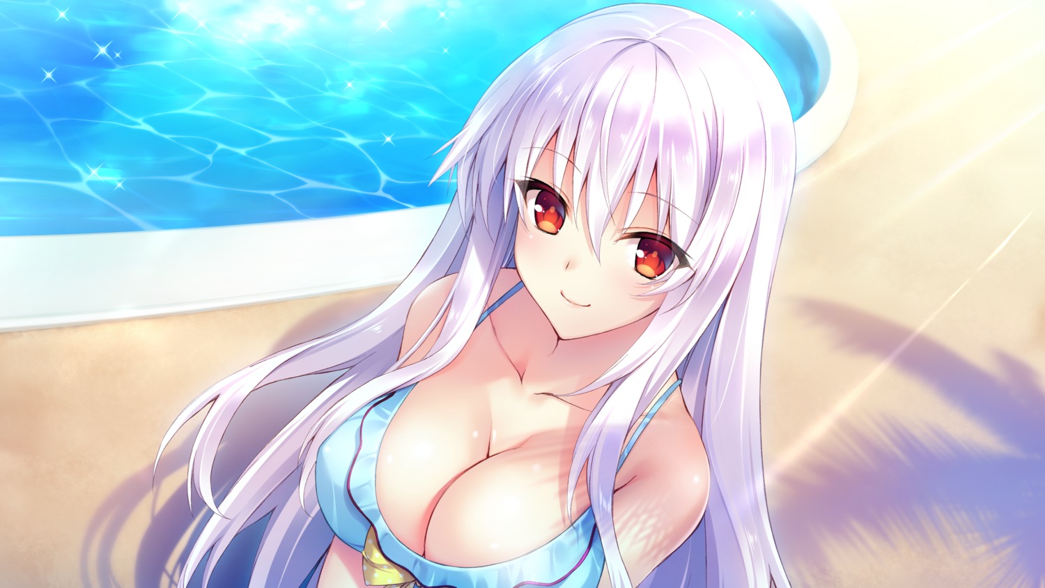 bug_system, cleavage, farah_perellies, game_cg, haze_man_-the_local_hero-, nakatama_kyou, swimsuits