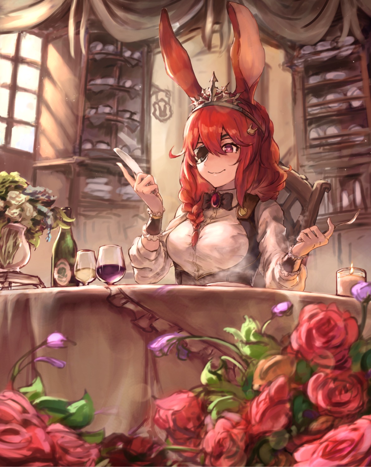 animal_ears, bunny_ears, eyepatch, na_(oagenosuke)