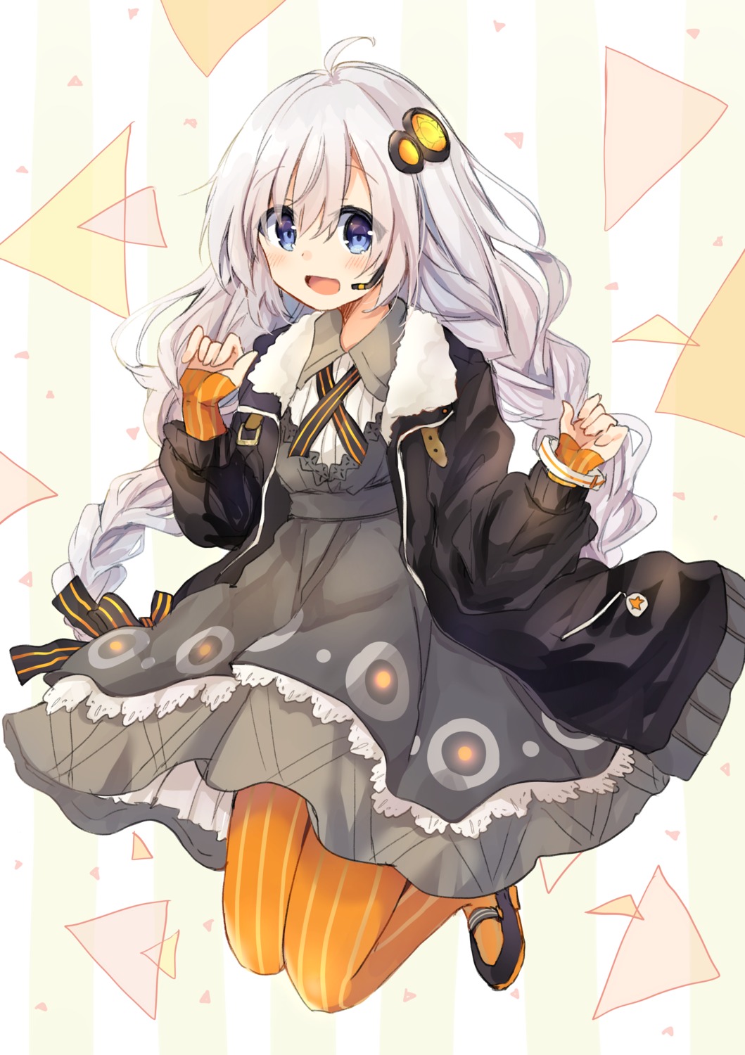 asanagi_kurumi_(panda-doufu), dress, kizuna_akari, pantyhose, voiceroid