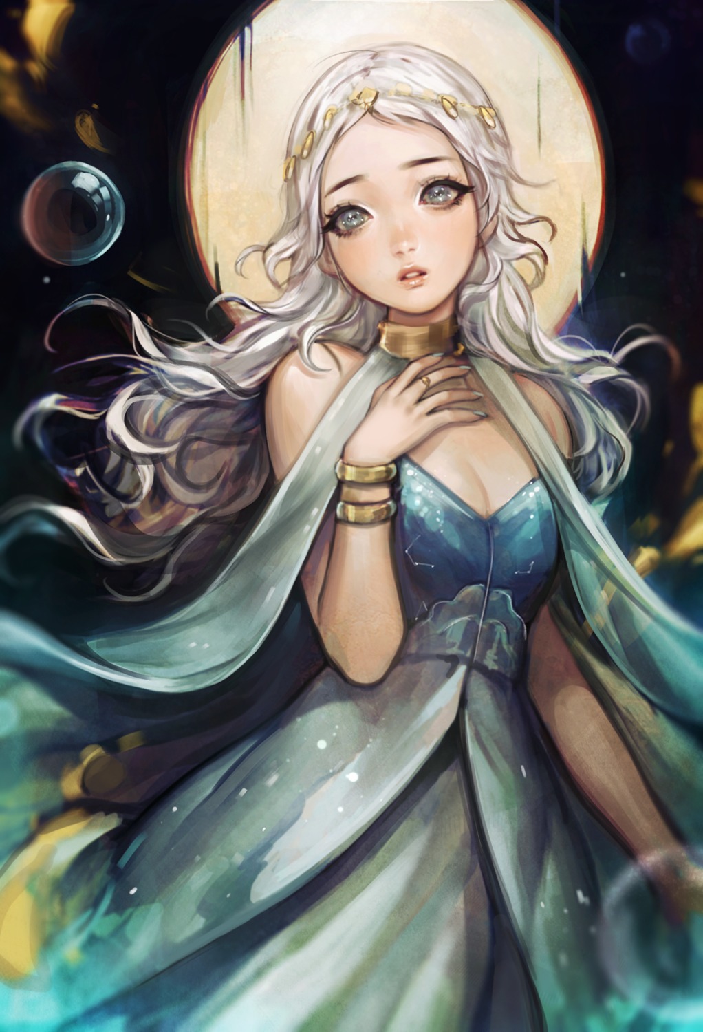 cleavage, dress, viorie