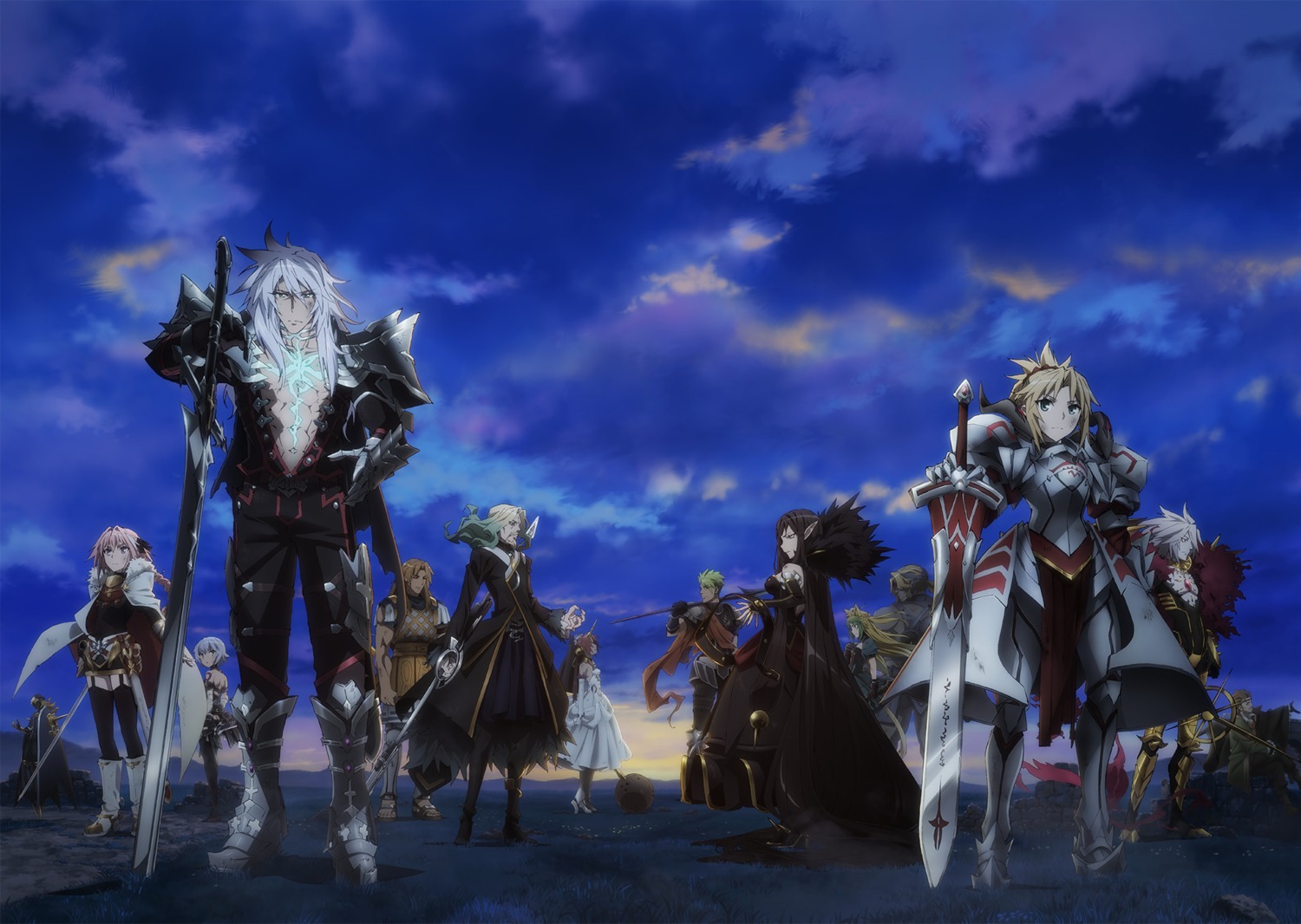 achilles_(fate), armor, astolfo_(fate), atalanta_(fate), bandages, chiron_(fate), dress, fate/apocrypha