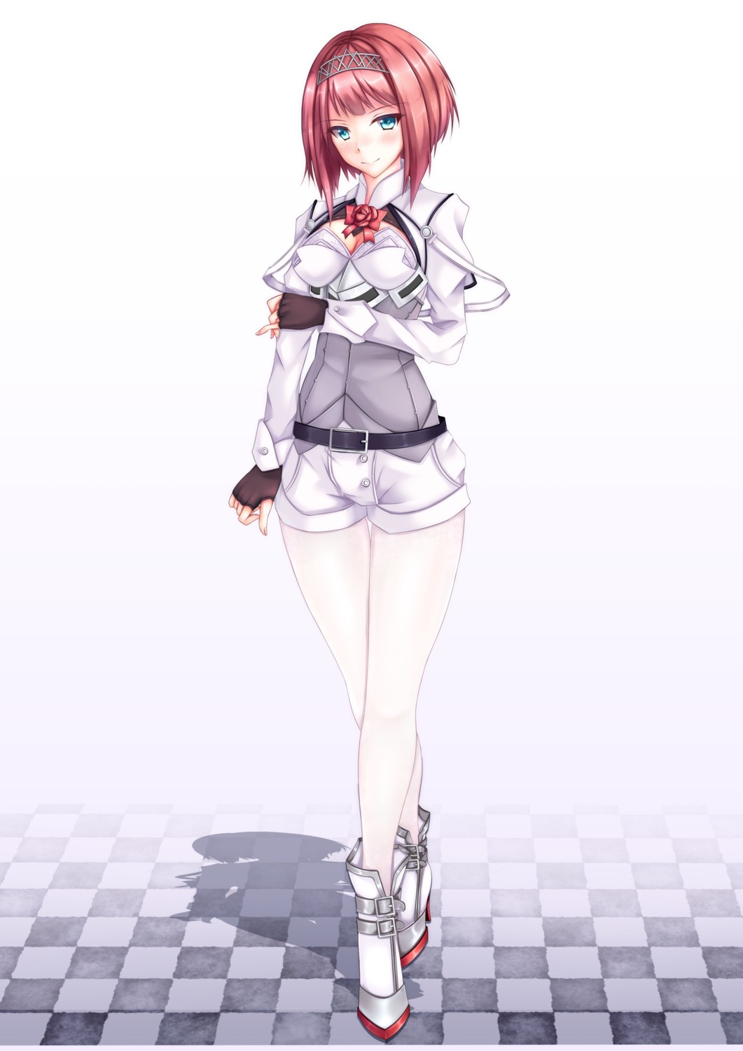ark_royal_(kancolle), cleavage, heels, kantai_collection, pantyhose, siki2046