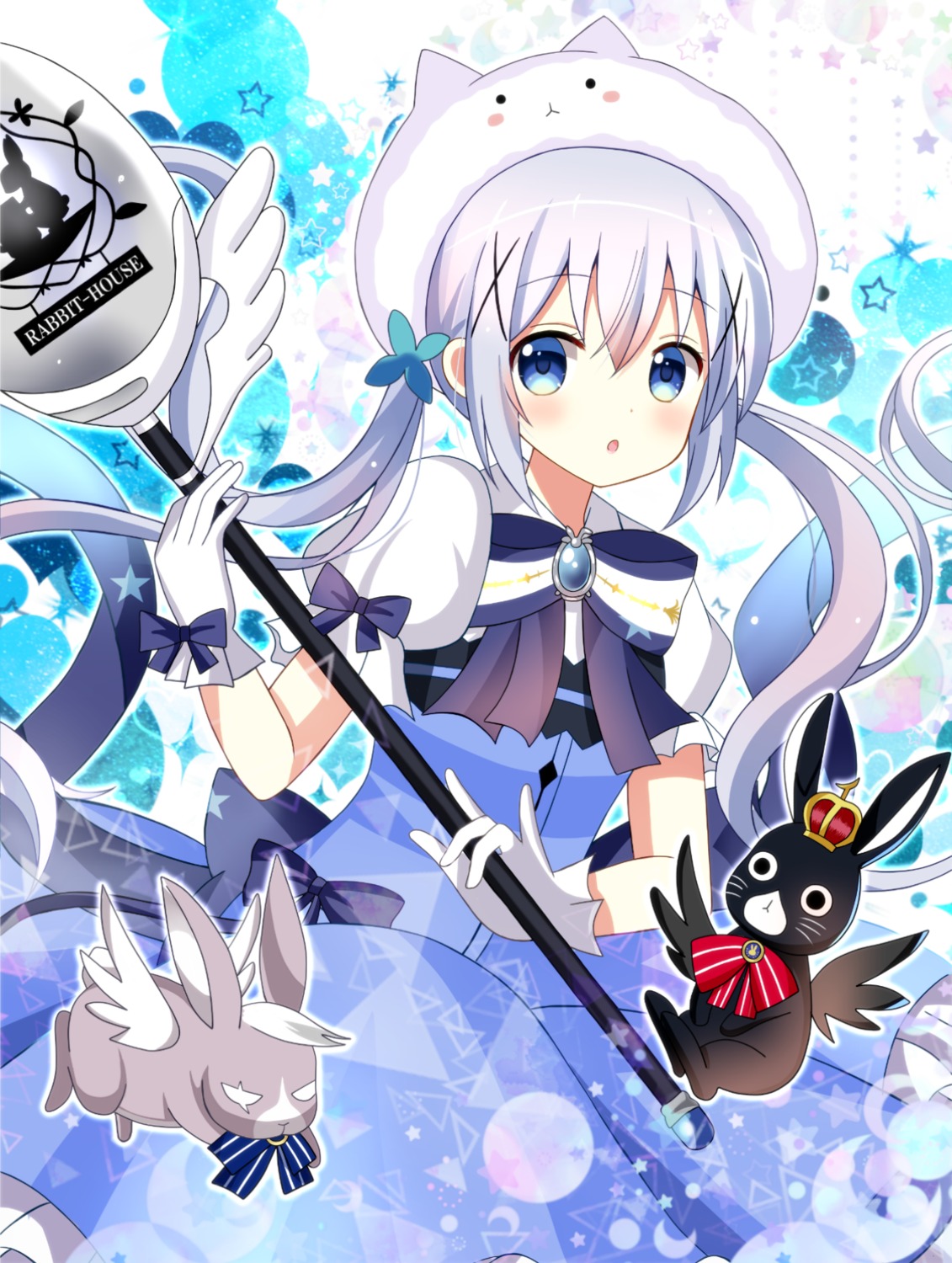 anko_(gochiusa), gochuumon_wa_usagi_desu_ka?, kafuu_chino, ryoutan, tippy_(gochiusa), waitress, wild_geese