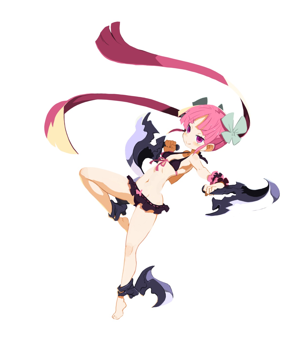 bikini, harada_takehito, refrain_no_chika_meikyuu_to_majo_no_ryodan, swimsuits, weapon