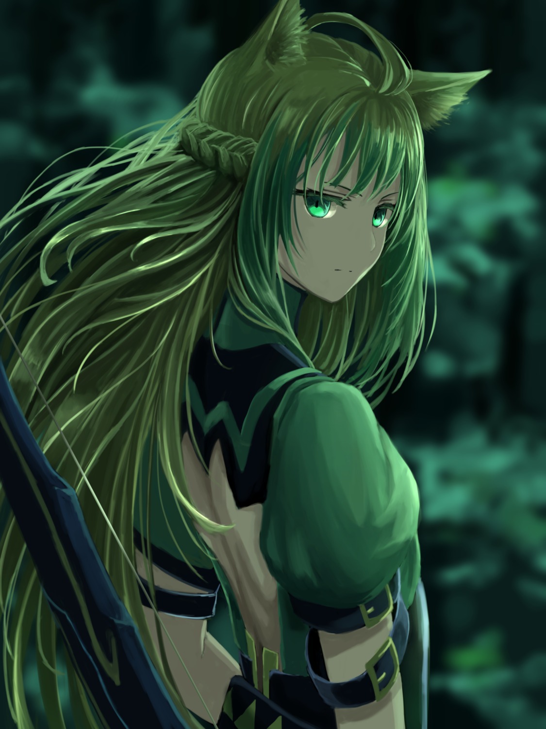 animal_ears, atalanta_(fate), fate/apocrypha, fate/stay_night, mukade_(siieregannsu), weapon