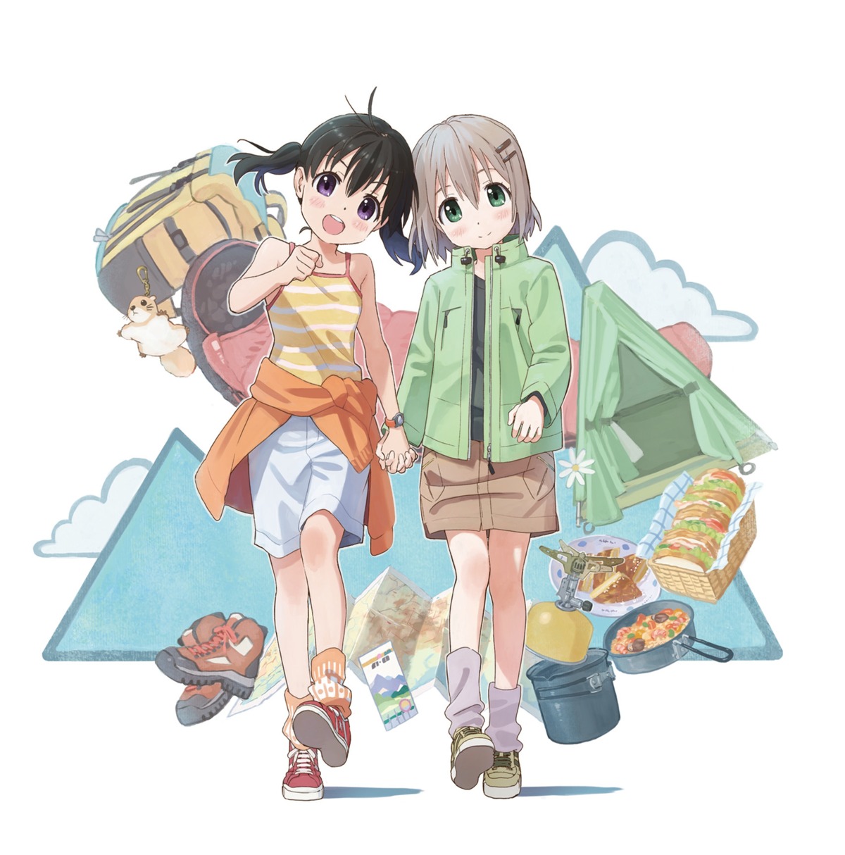disc_cover, kuraue_hinata, matsuo_yuusuke, yama_no_susume, yukimura_aoi