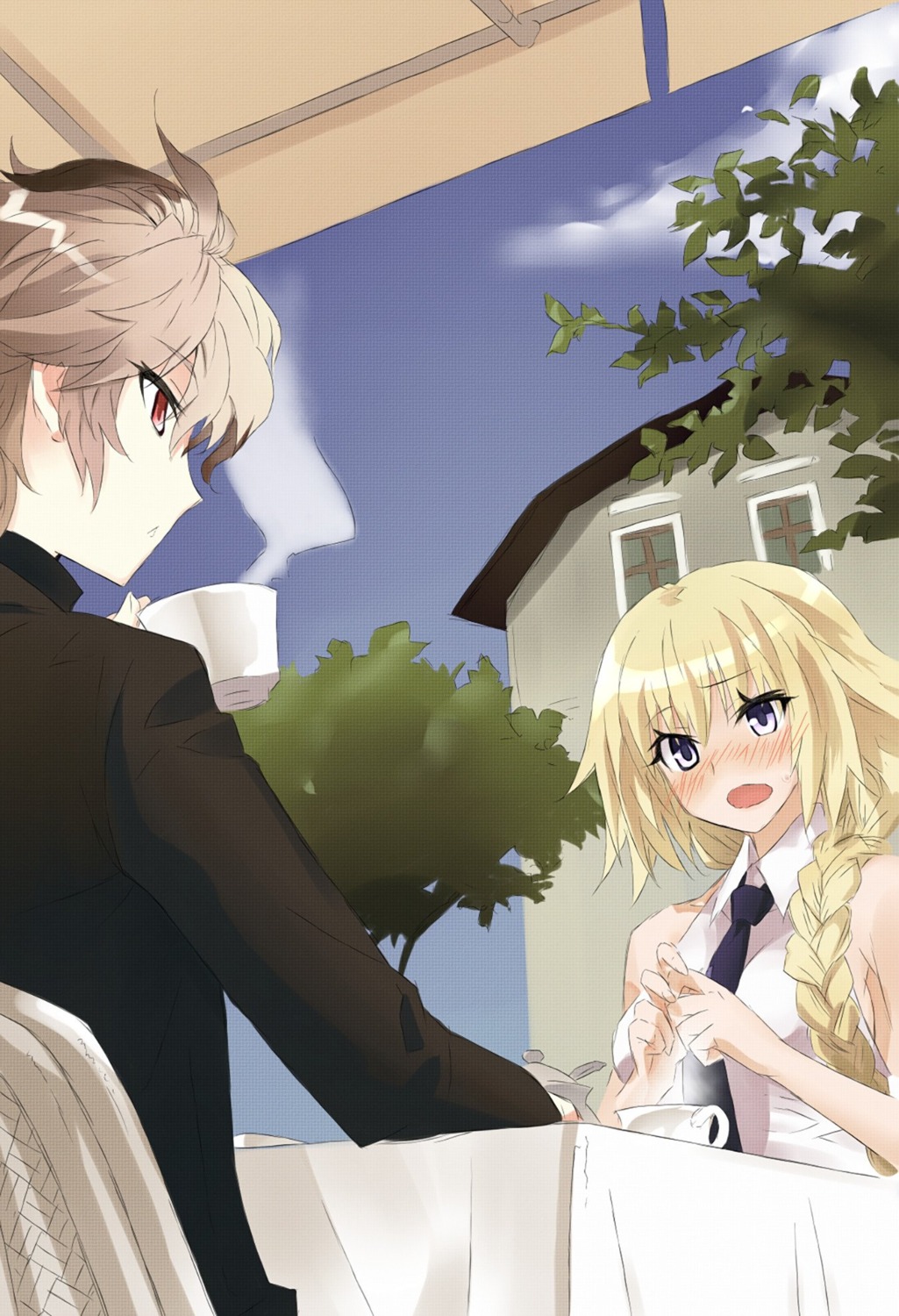 fate/apocrypha, fate/stay_night, jeanne_d'arc, jeanne_d'arc_(fate), konoe_ototsugu, polaris55740, sieg_(fate/apocrypha)
