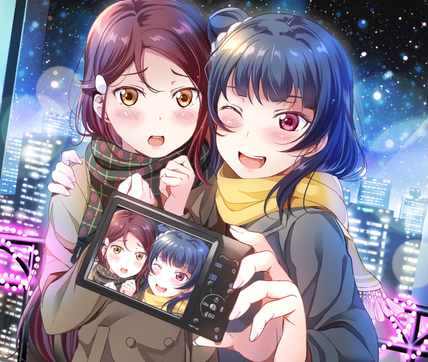 love_live!_(series), love_live!_sunshine!!, sakurauchi_riko, tipii, tsushima_yoshiko
