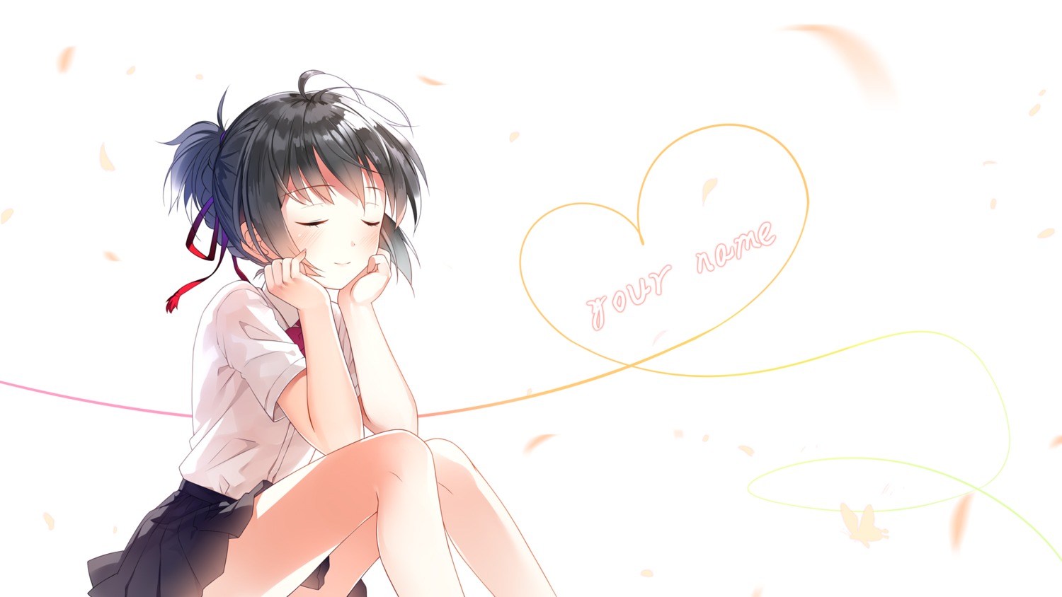 kimi_no_na_wa., miyamizu_mitsuha, seifuku, wallpaper, xia_xiang_(ozicha)