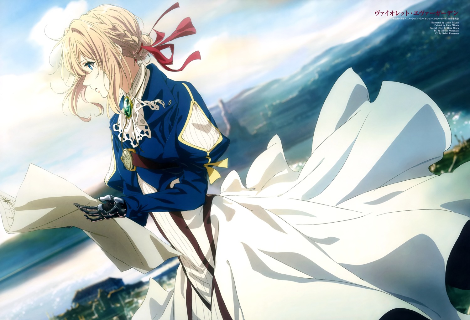 dress, takase_akiko, violet_evergarden, violet_evergarden_(character)