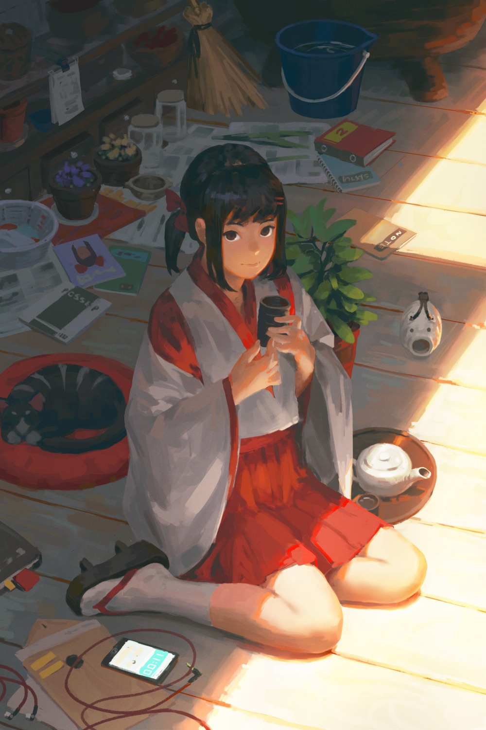 guweiz, japanese_clothes, neko