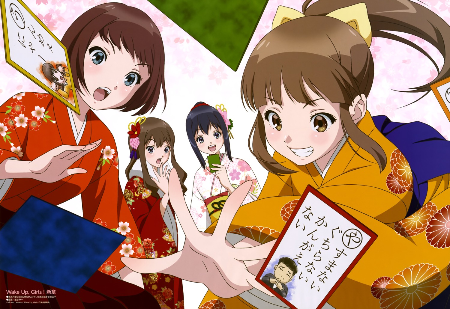 hamaya_shinichi, hisami_nanami, kimono, wake_up_girls!