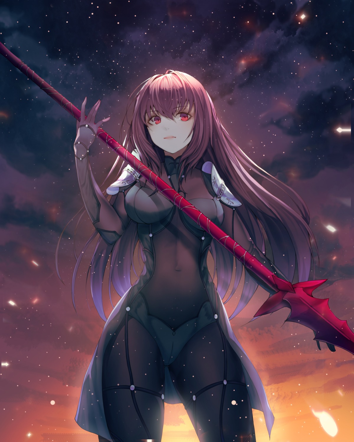 armor, bodysuit, fate/grand_order, minin982, scathach_(fate), weapon
