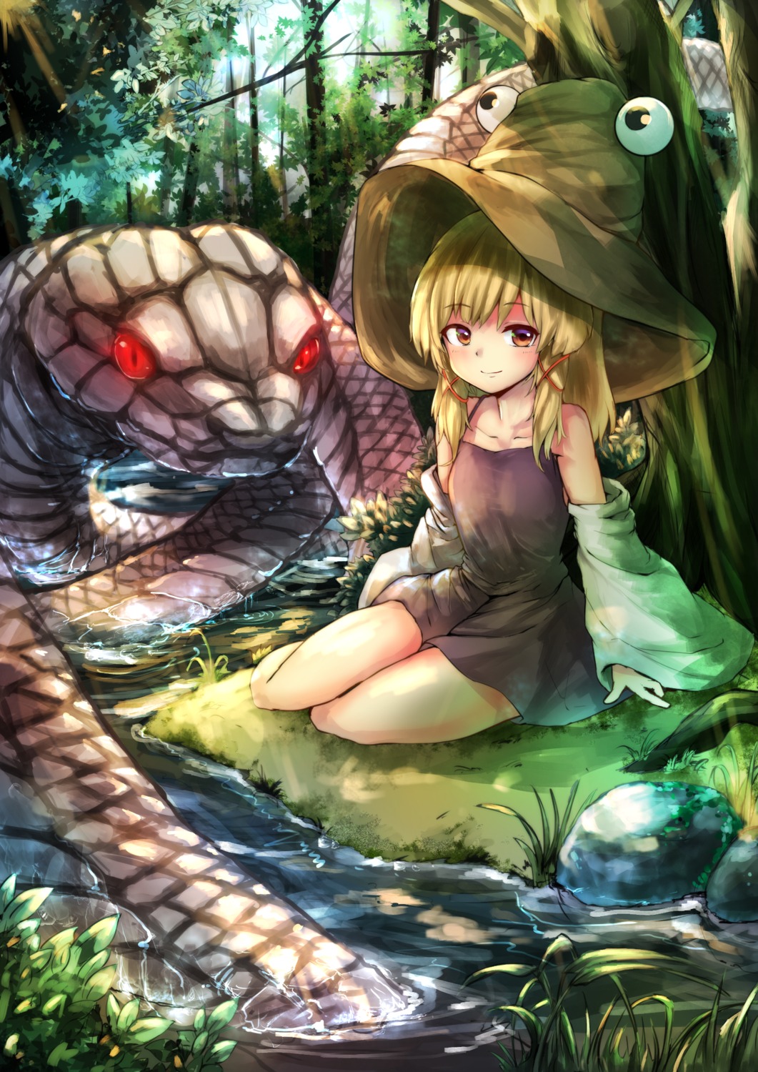 dress, kushidama_minaka, mishaguji, moriya_suwako, touhou