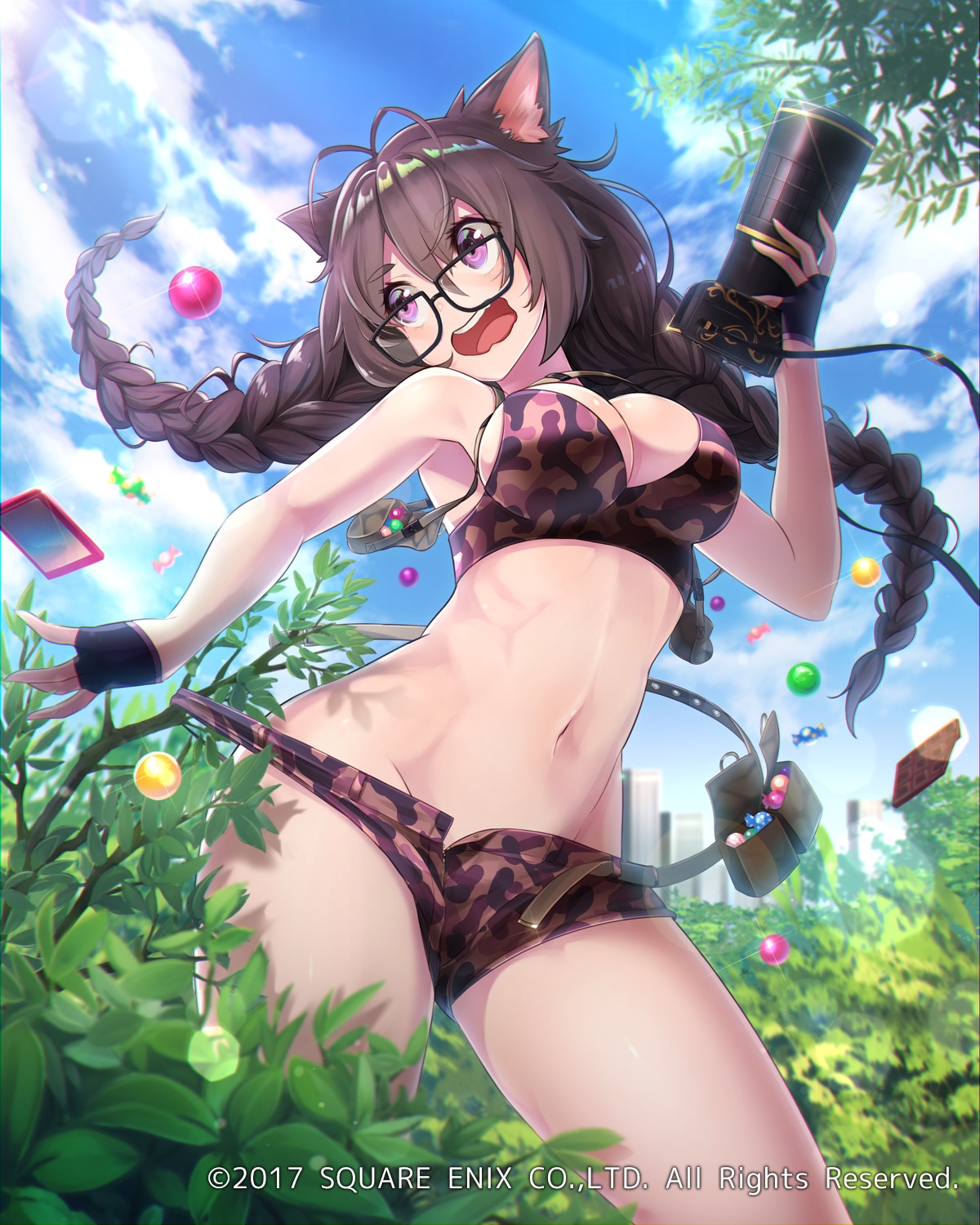 animal_ears, bikini, cleavage, mappaninatta, swimsuits, venus_rumble