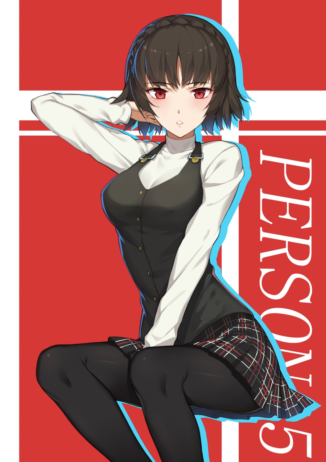 hongchajun, niijima_makoto, pantyhose, persona_5