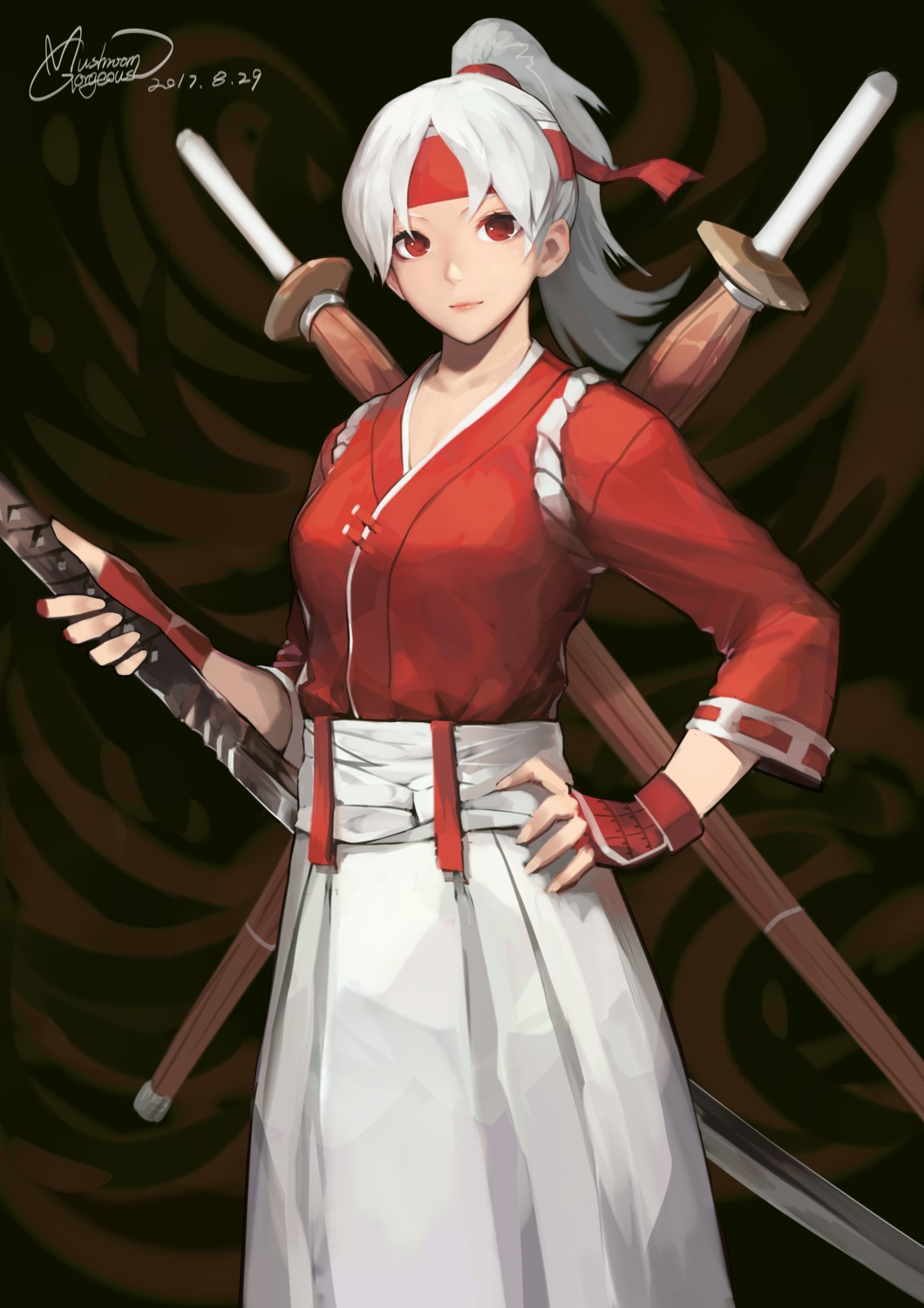 crusaders_quest, gorgeous_mushroom, japanese_clothes, sword