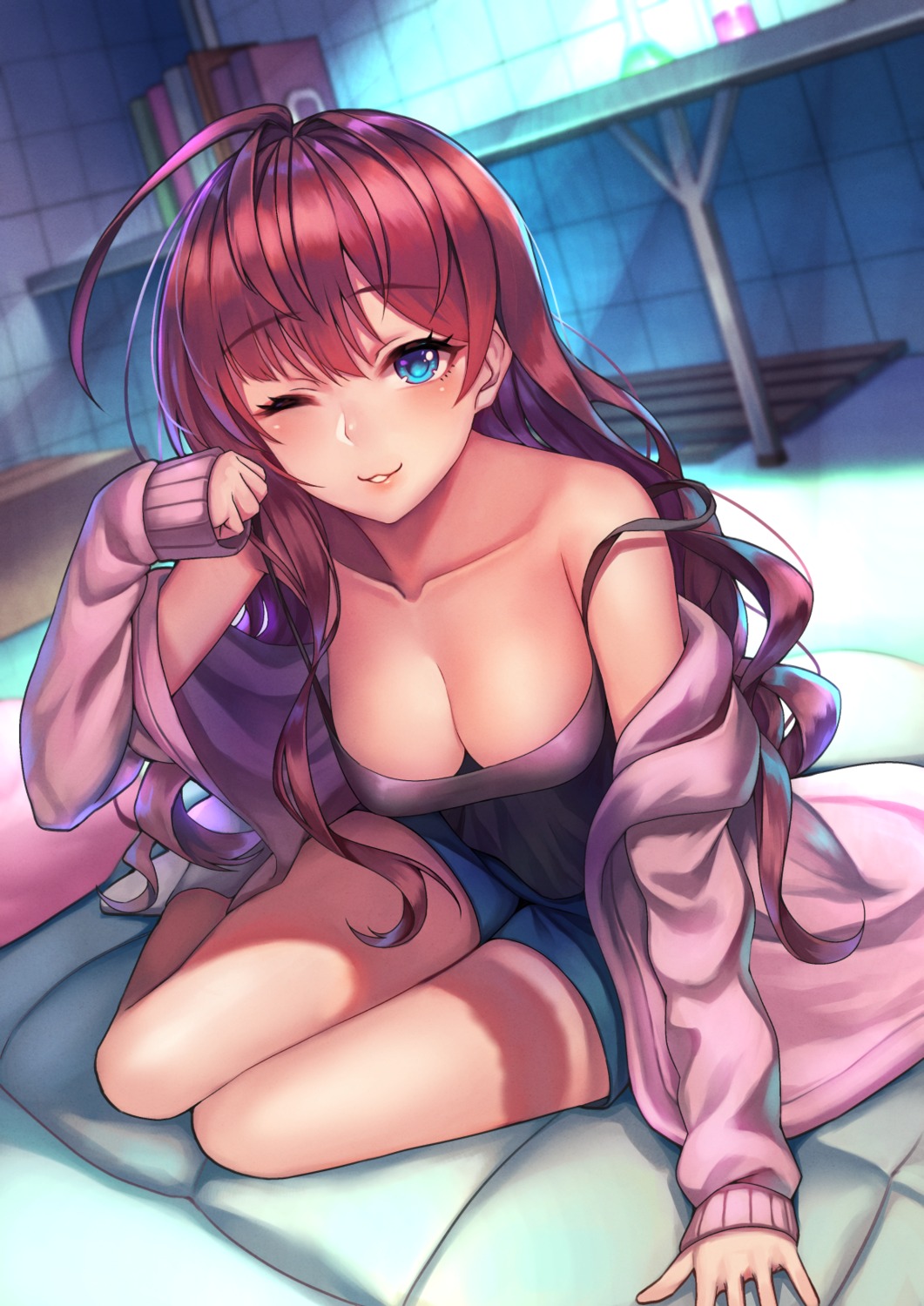 cleavage, hrtyuk, ichinose_shiki, the_idolm@ster, the_idolm@ster_cinderella_girls