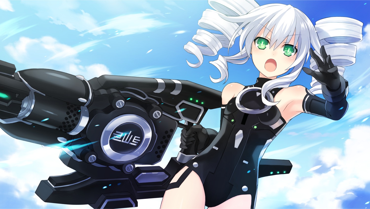 choujigen_game_neptune, choujigen_game_neptune_re;birth_2_sisters_generation, leotard, tsunako, uni_(choujigen_game_neptune), weapon