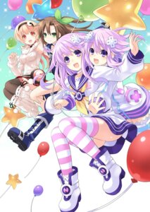 choujigen_game_neptune, choujigen_game_neptune_re;birth_2_sisters_generation, compa, heels, if_(choujigen_game_neptune), nepgear, neptune, sweater
