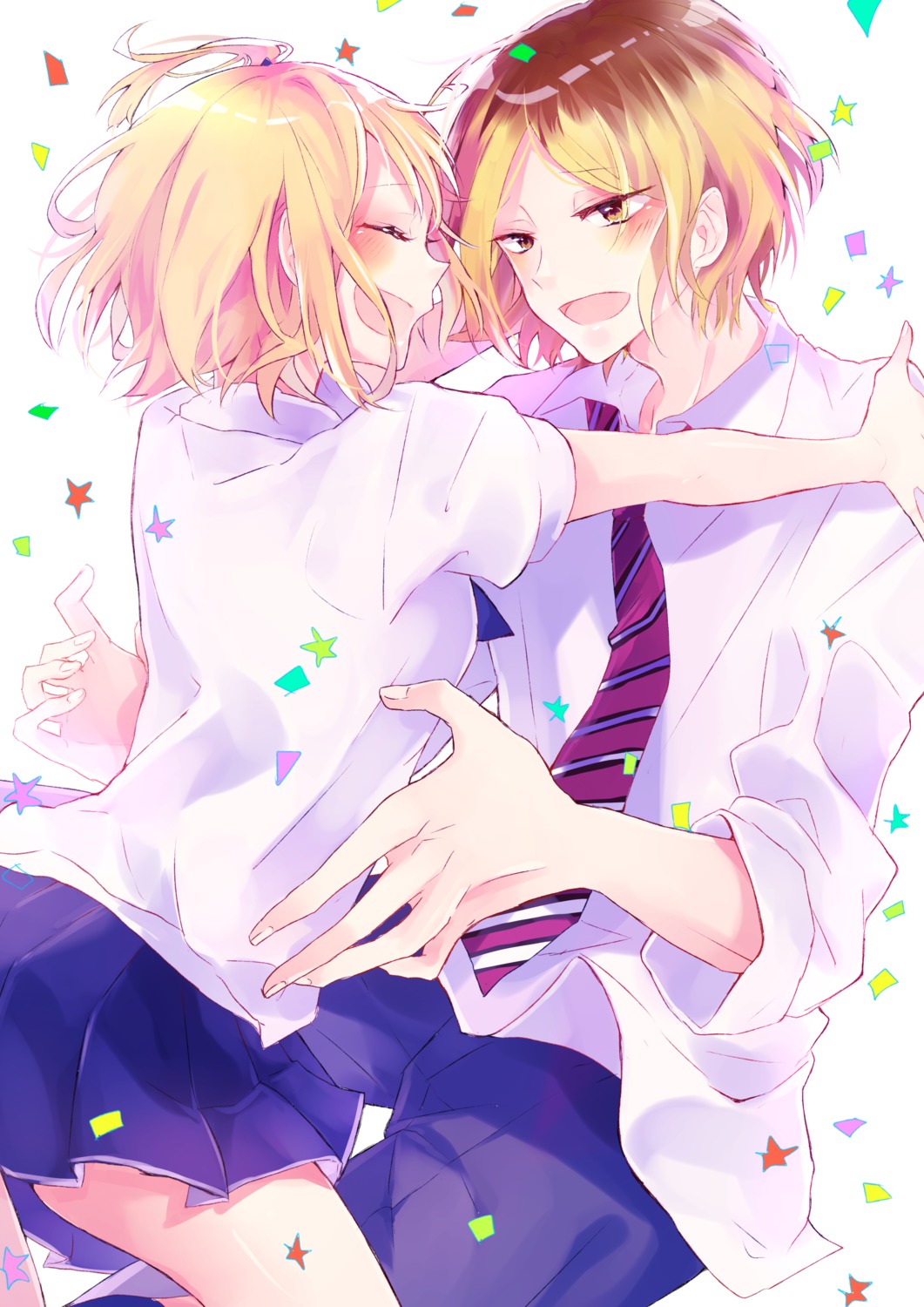 haikyuu!!, kozume_kenma, seifuku, tyanotya, yachi_hitoka