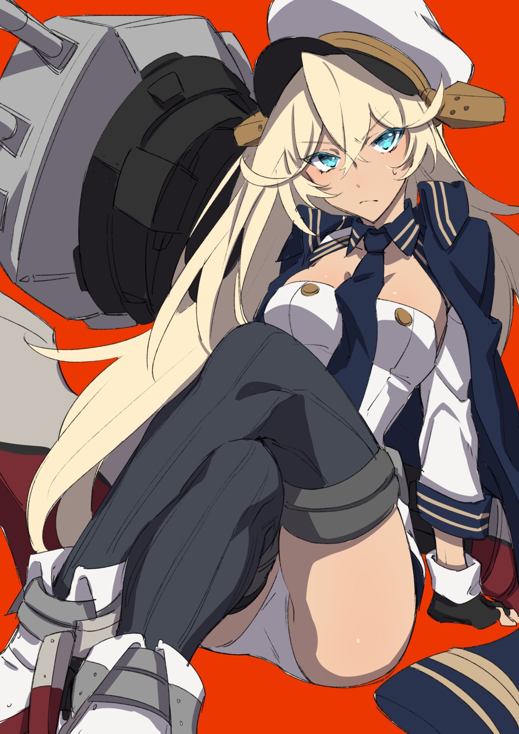 azur_lane, pantsu, tennessee_(azur_lane), thighhighs, uniform, westxost_(68monkey)